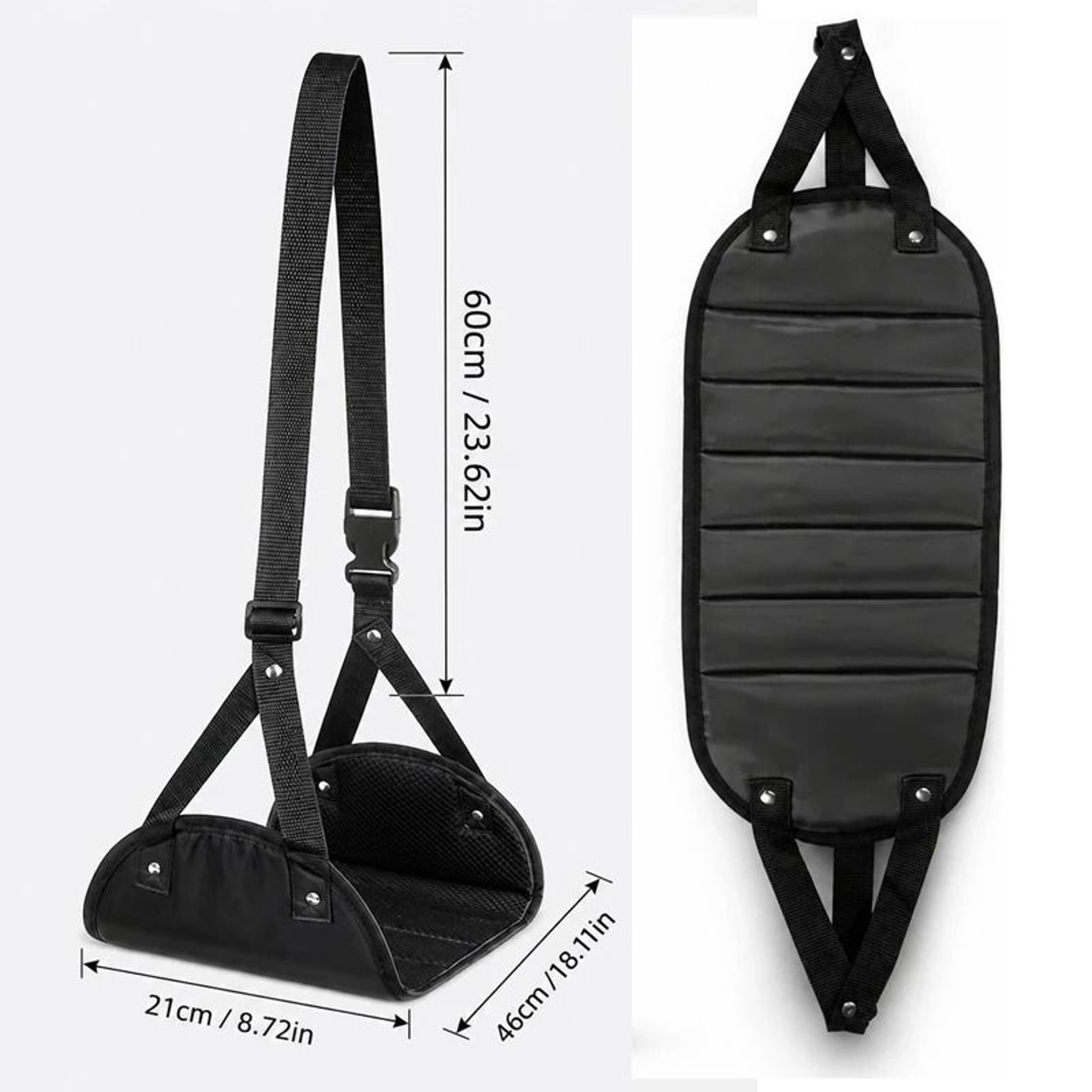 Adjustable Bamboo Travel Foot Hammock 5
