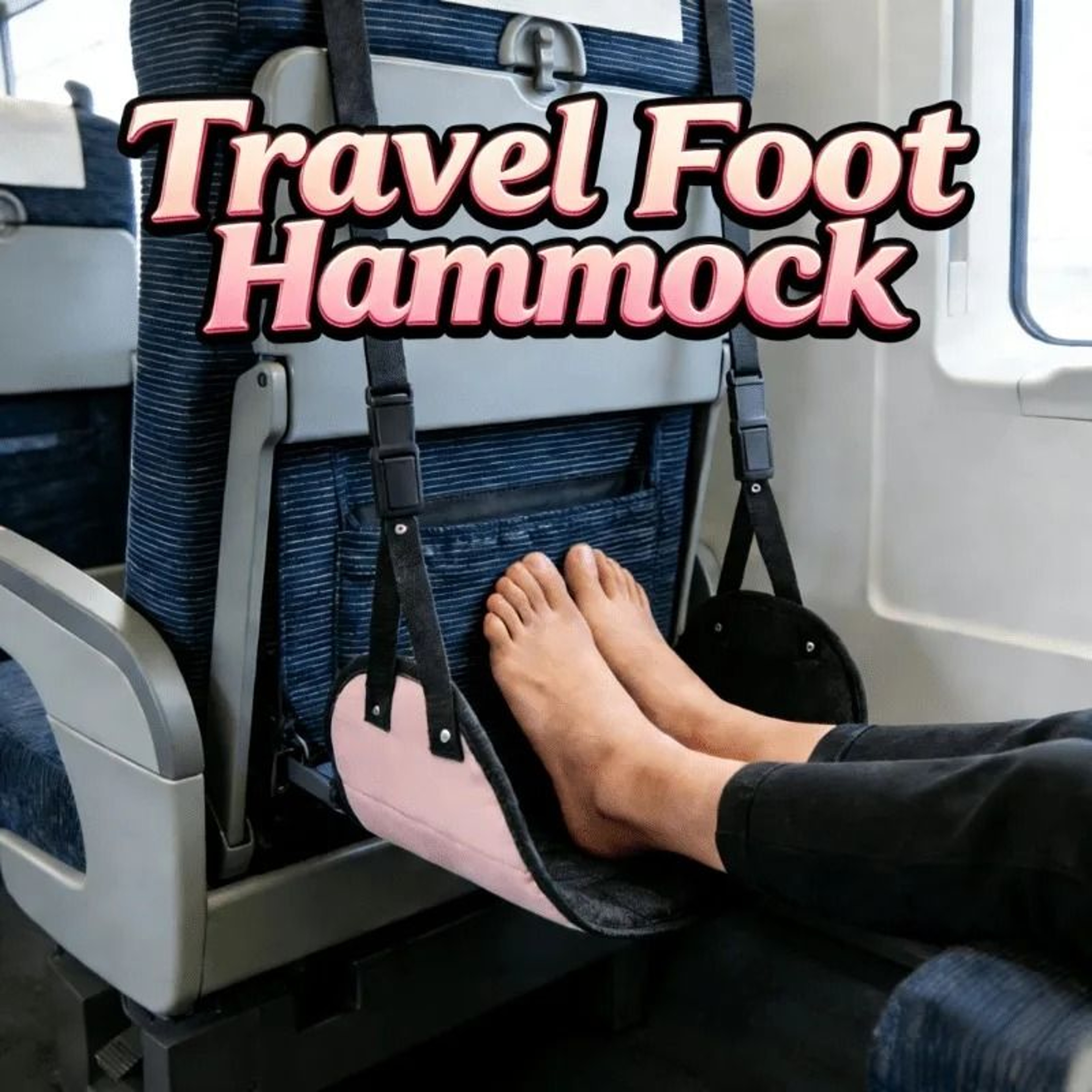 Adjustable Bamboo Travel Foot Hammock 0