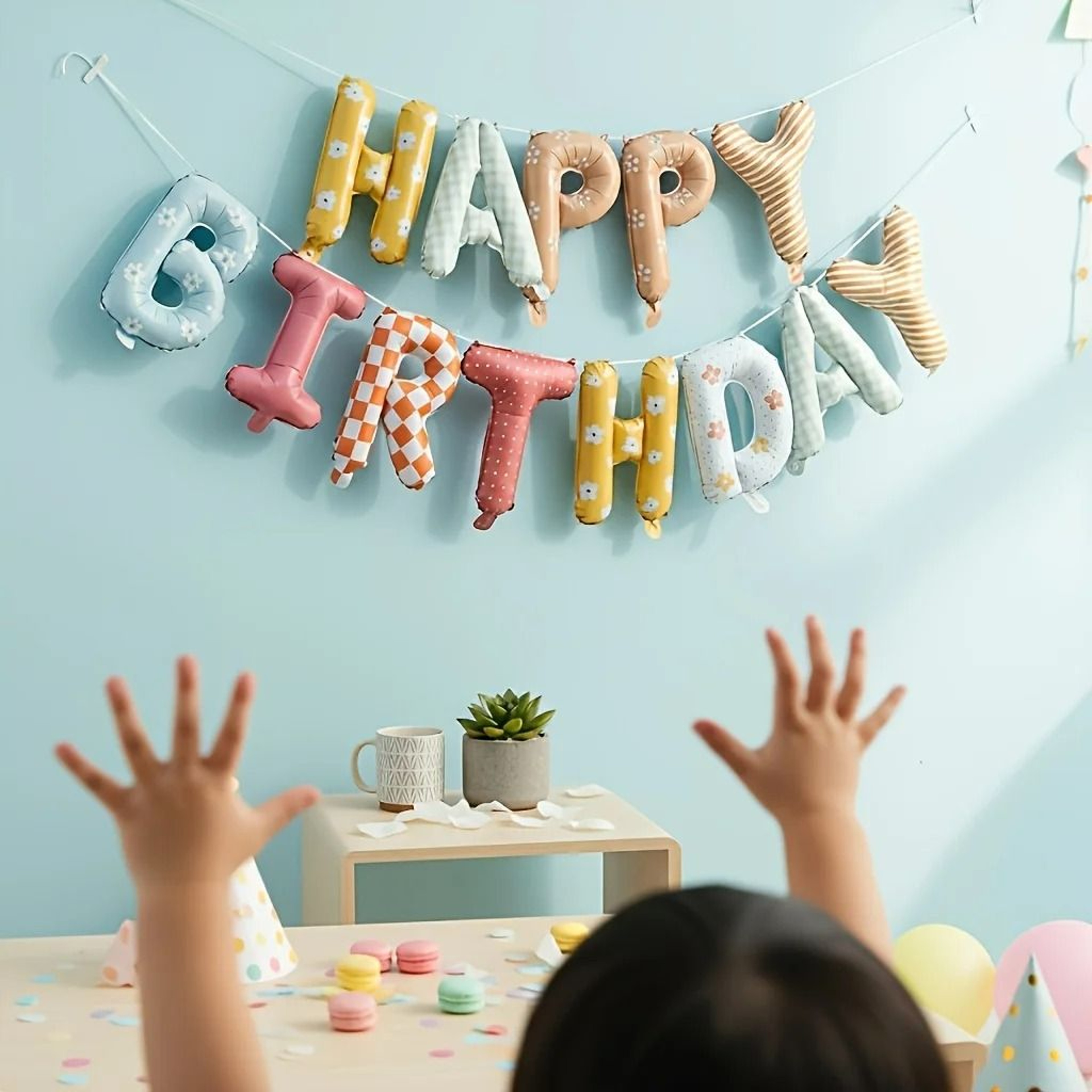 16 Inch Foil Happy Birthday Balloon Banner 0
