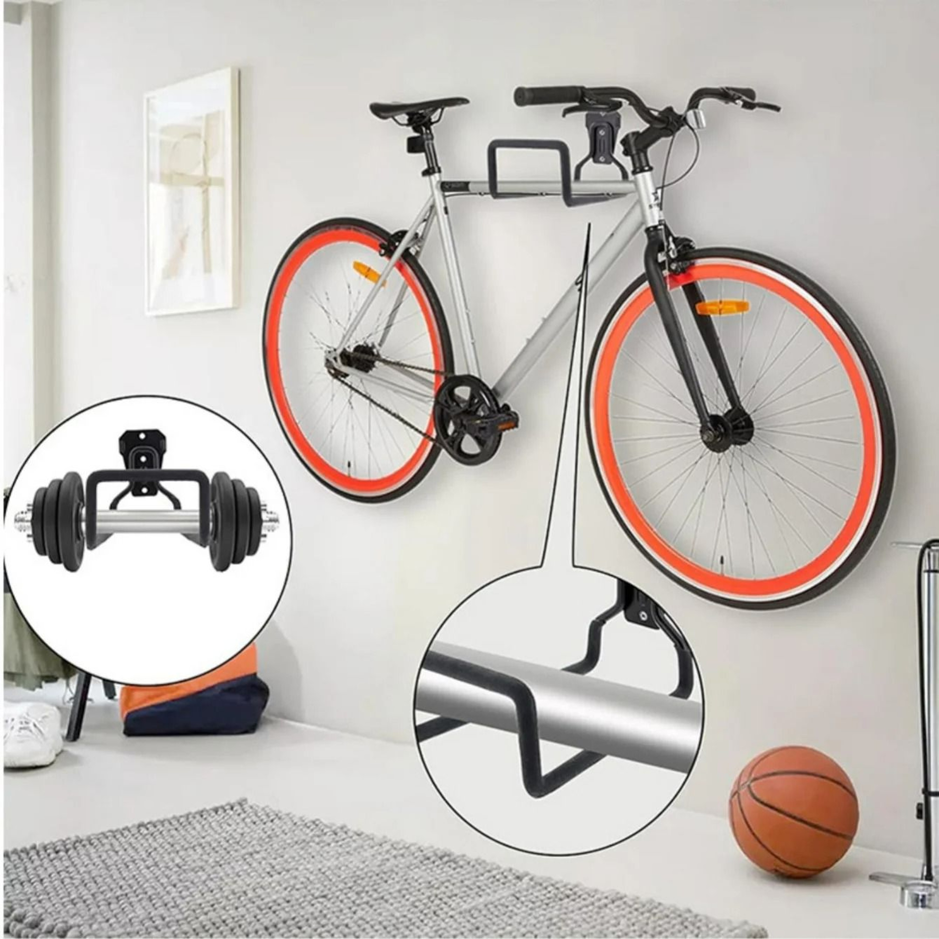 Wall Mounted Garden Hose Storage Bracket 4