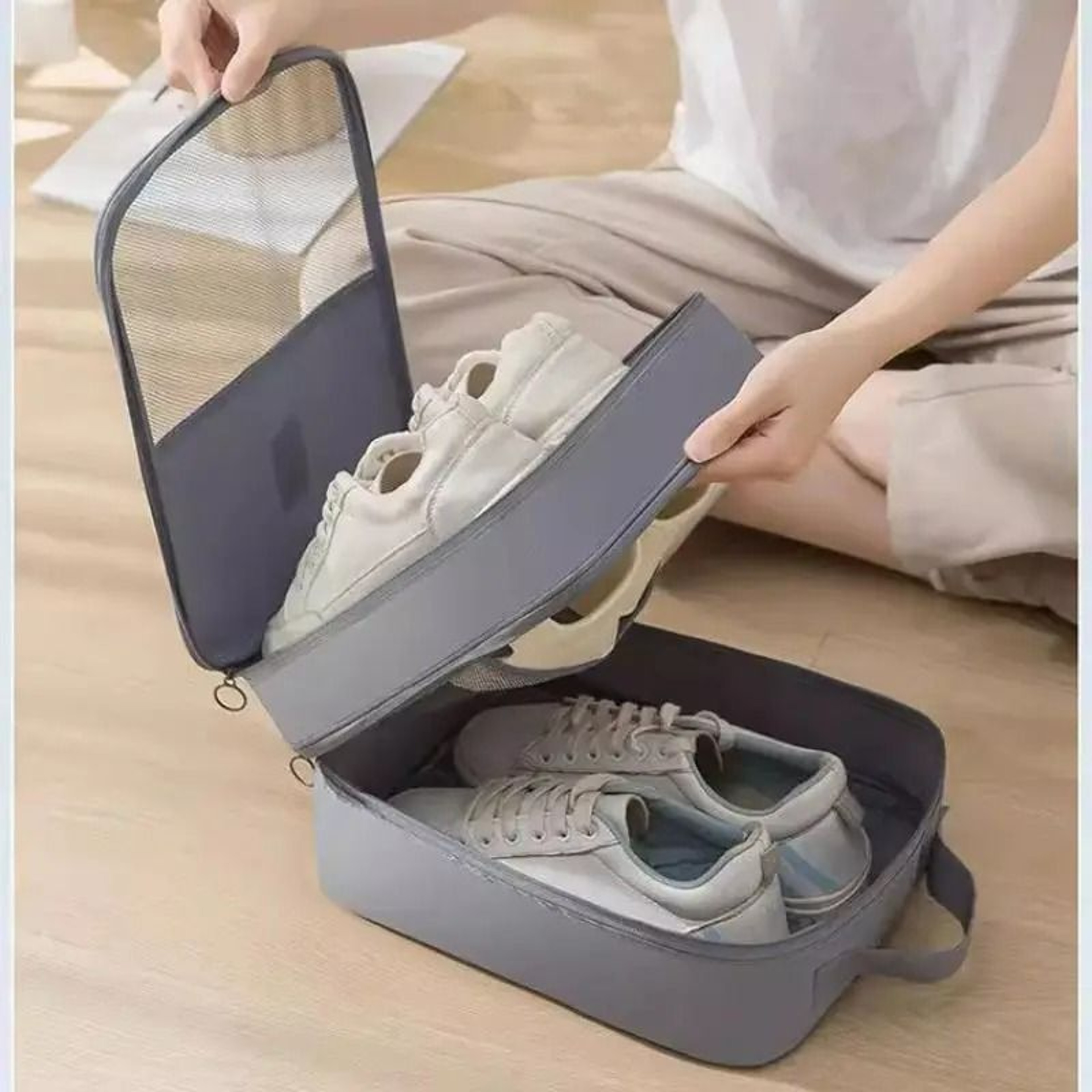 Breathable Multi Pair Travel Shoe Storage Bag 2