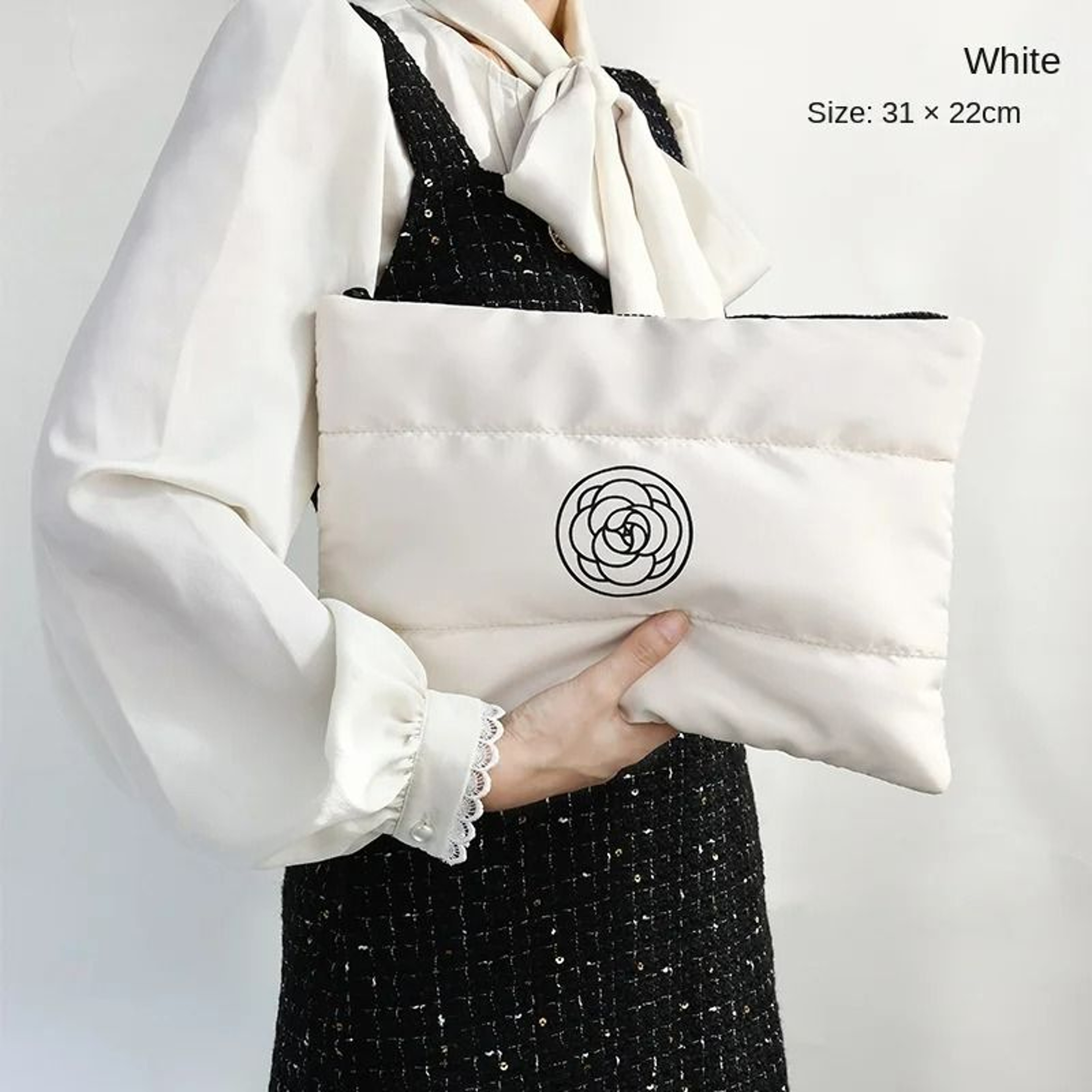 Puffy Cotton Large Capacity Makeup Bag 7
