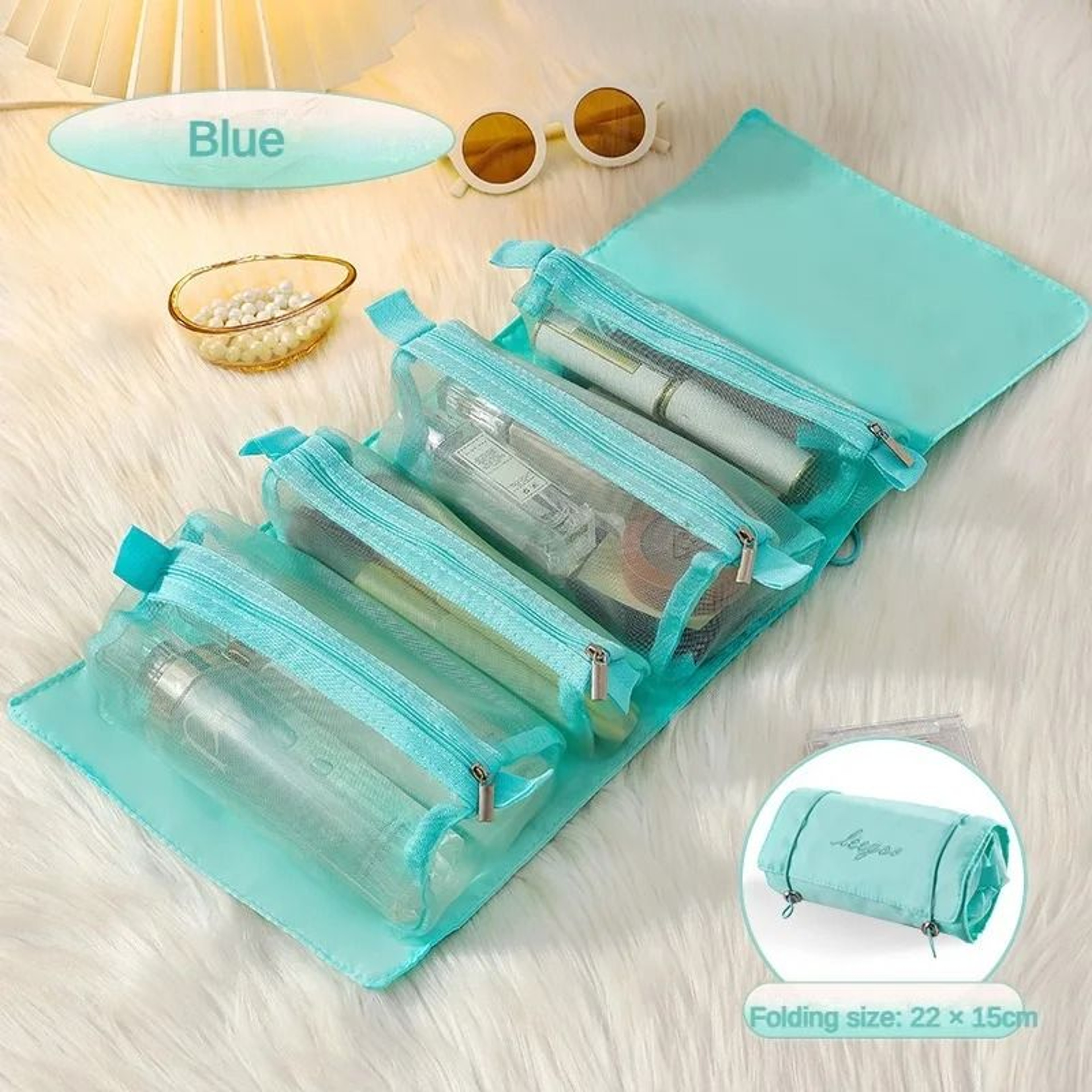 4 In 1 Detachable Roll Up Makeup Organizer 9