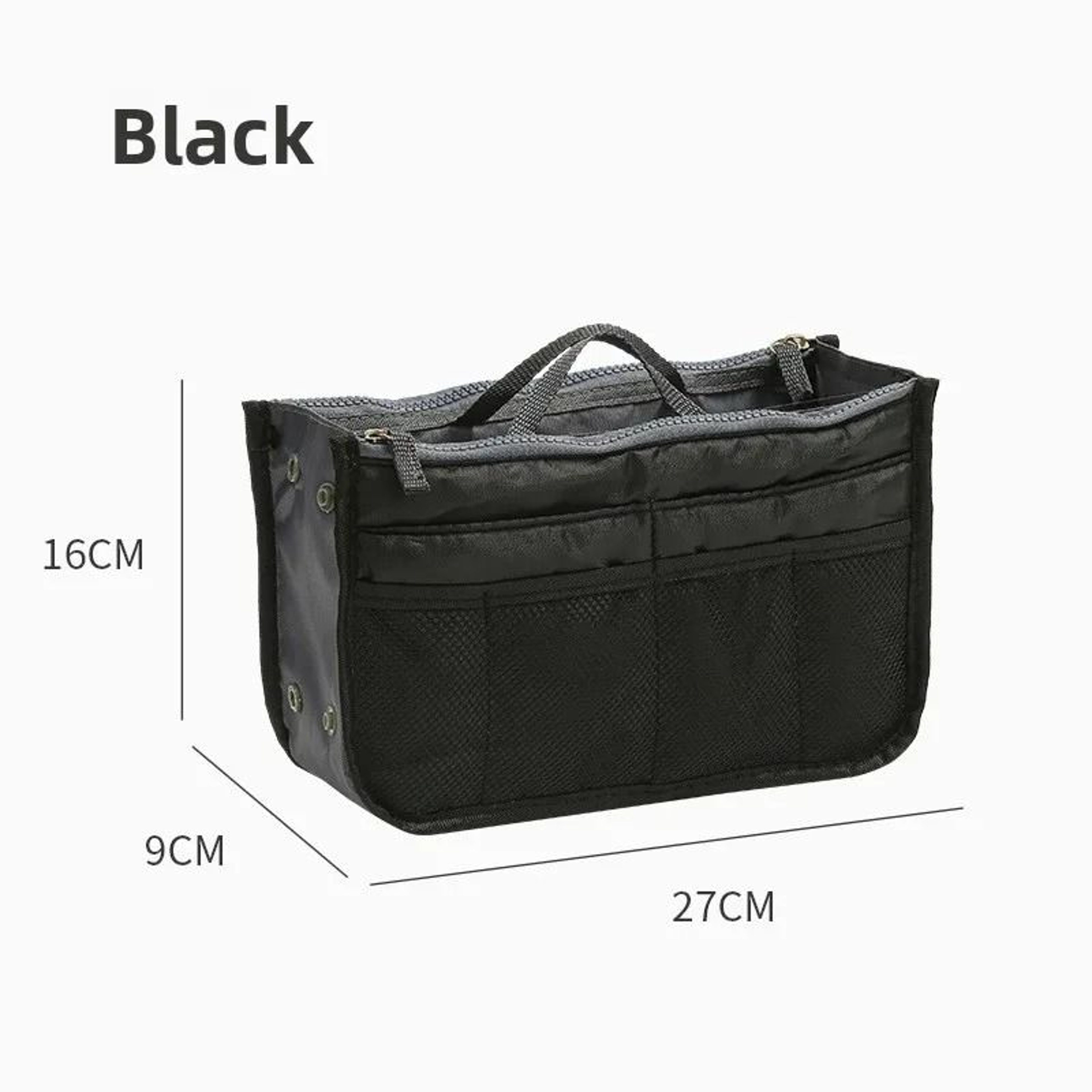 Thickened Double Zipper Cosmetic Storage Case 7