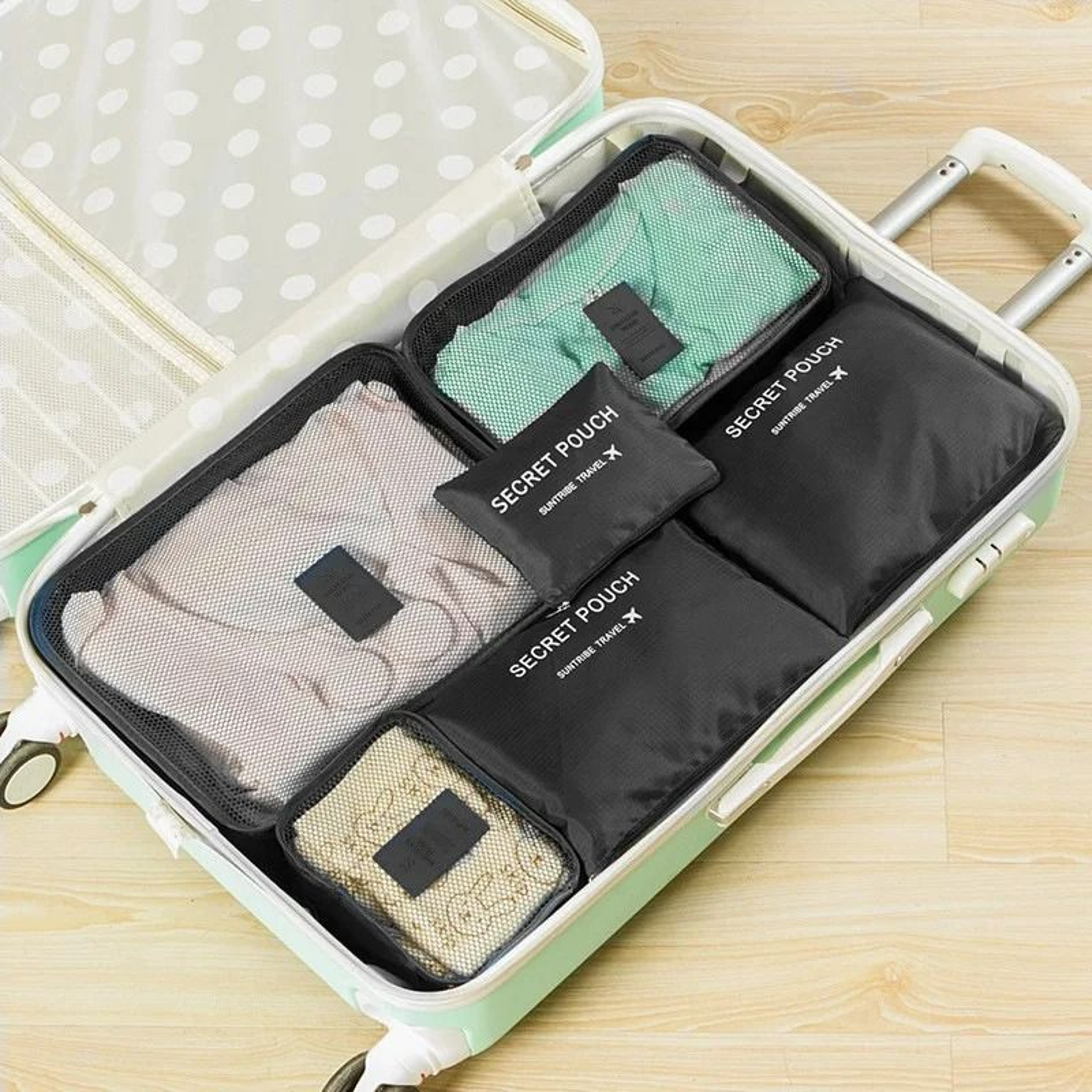 6 Piece Waterproof Travel Packing Cube Set 8