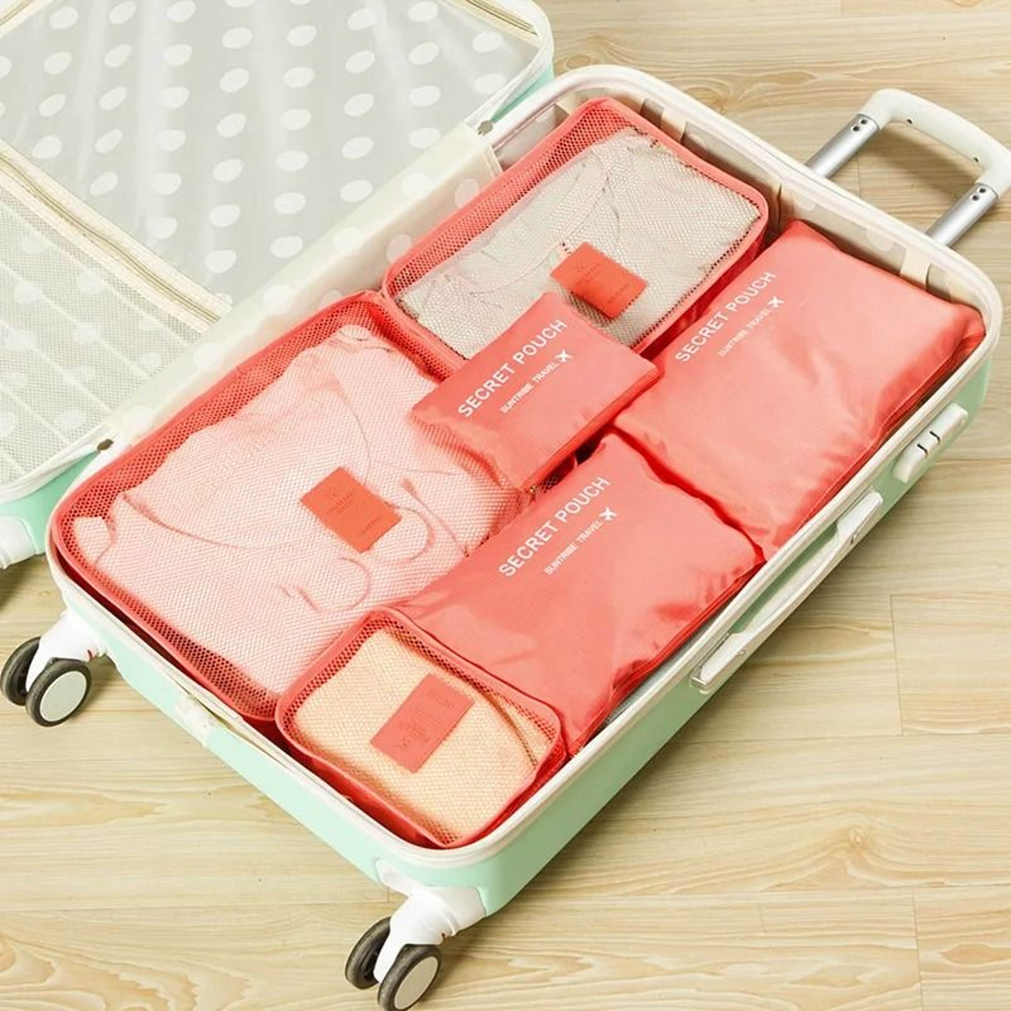 6 Piece Waterproof Travel Packing Cube Set 6