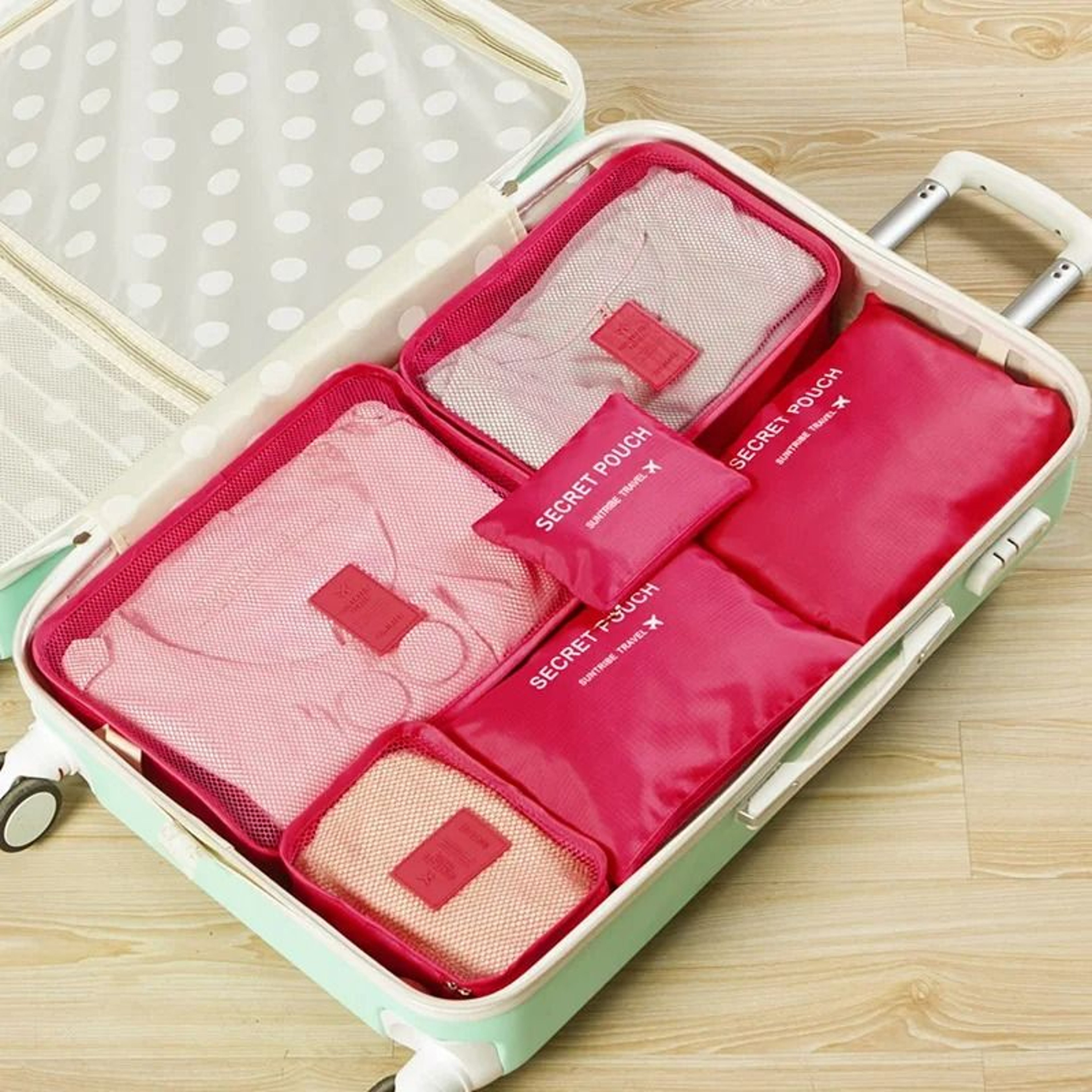 6 Piece Waterproof Travel Packing Cube Set 10