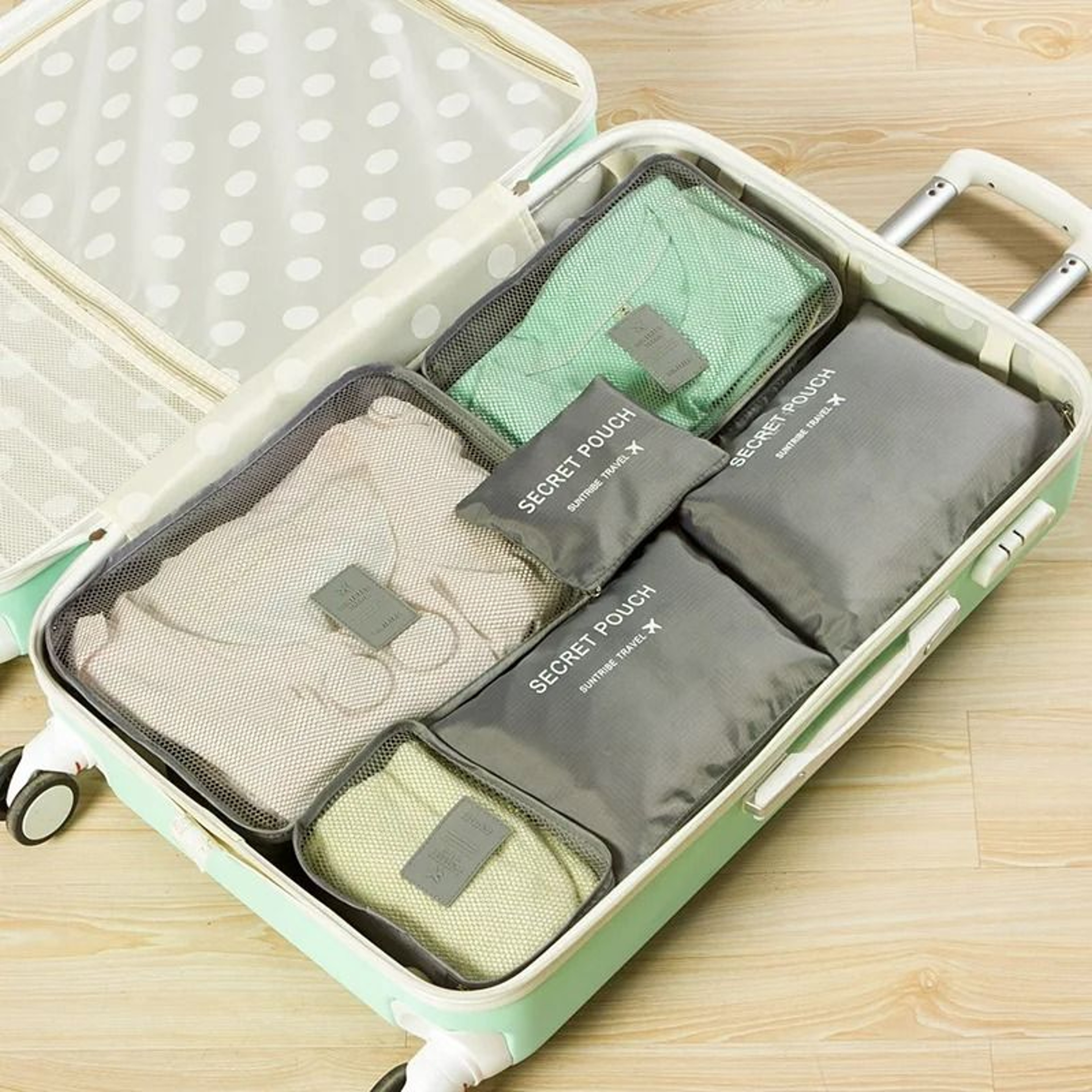 6 Piece Waterproof Travel Packing Cube Set 13
