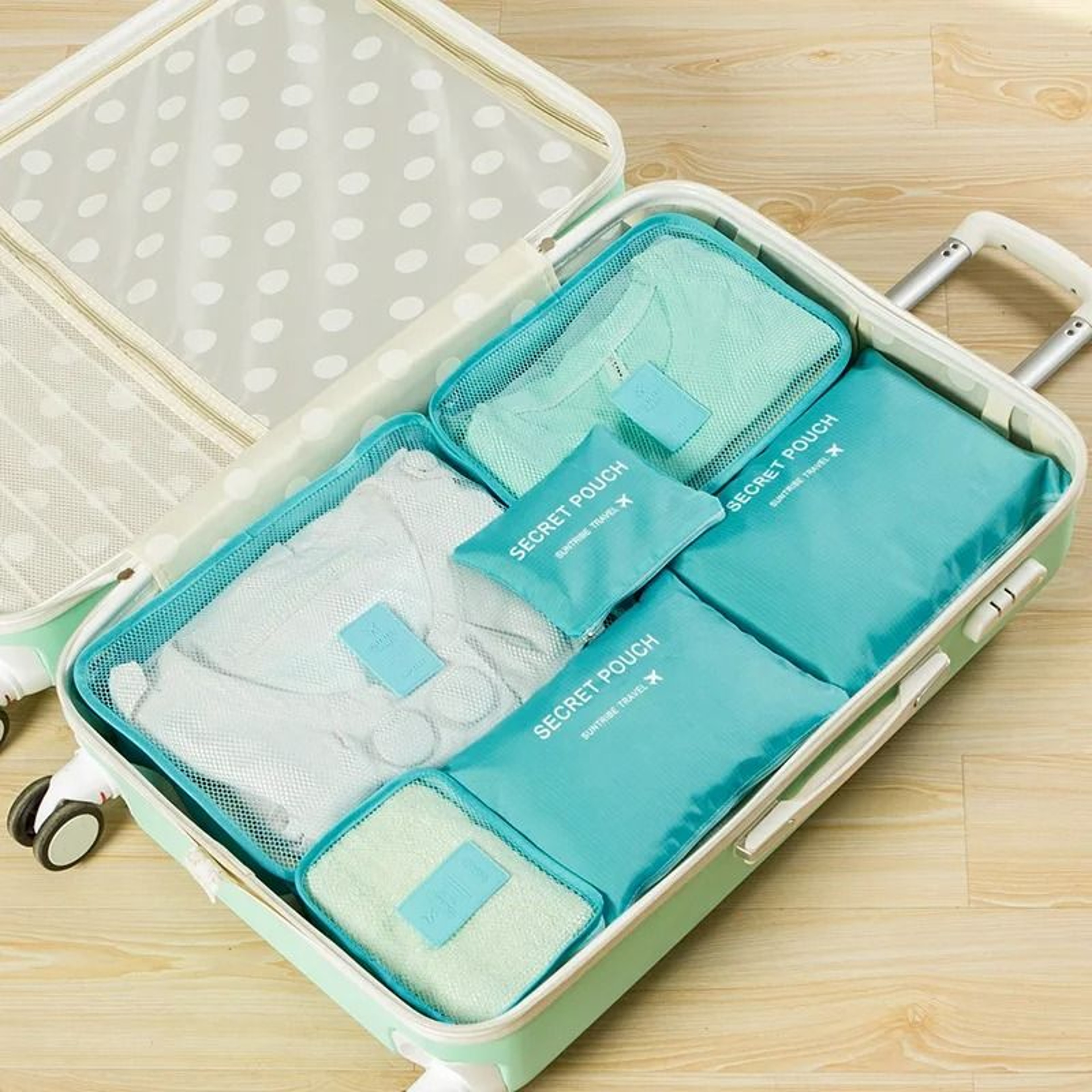 6 Piece Waterproof Travel Packing Cube Set 12