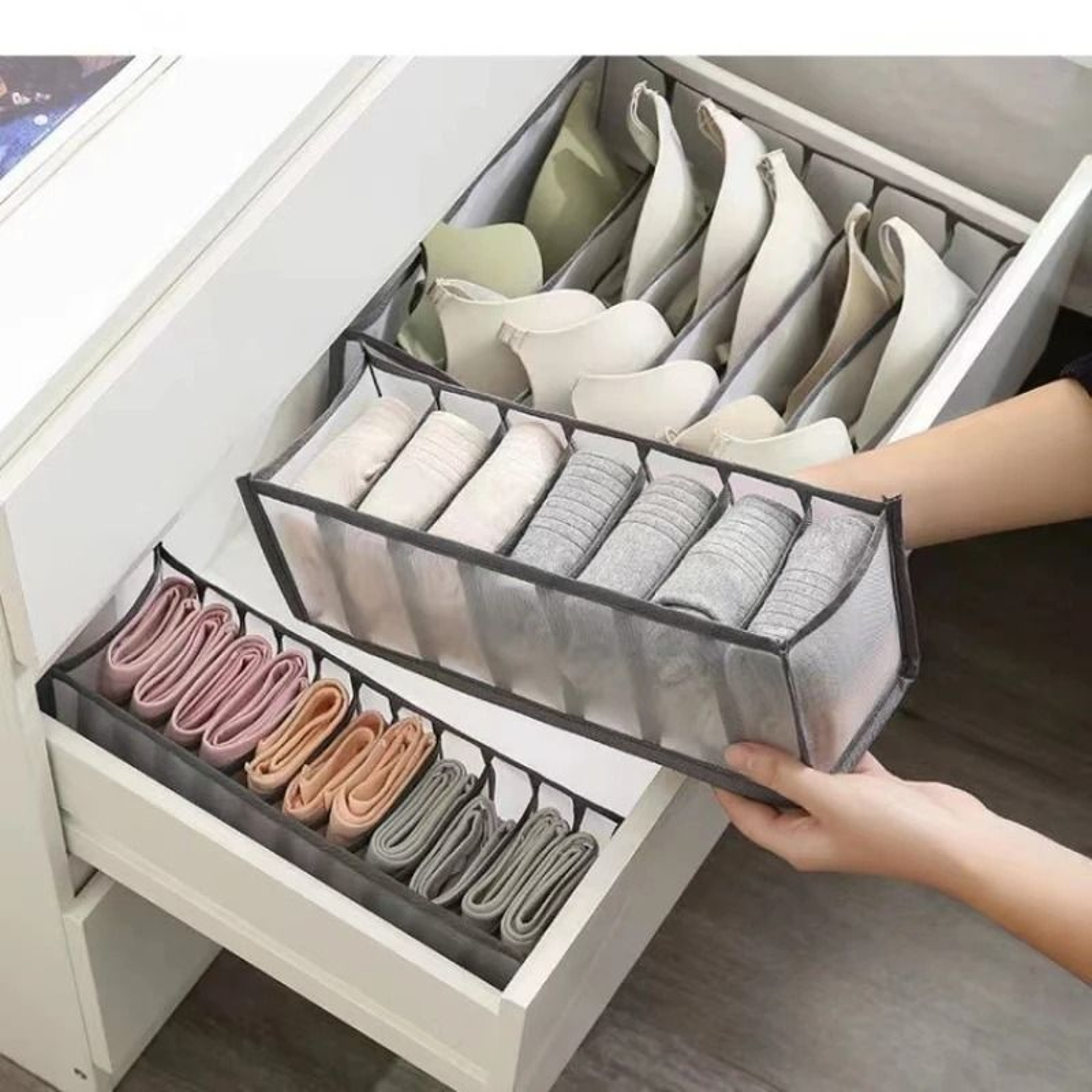 Foldable Mesh Bra And Underwear Organizer 4