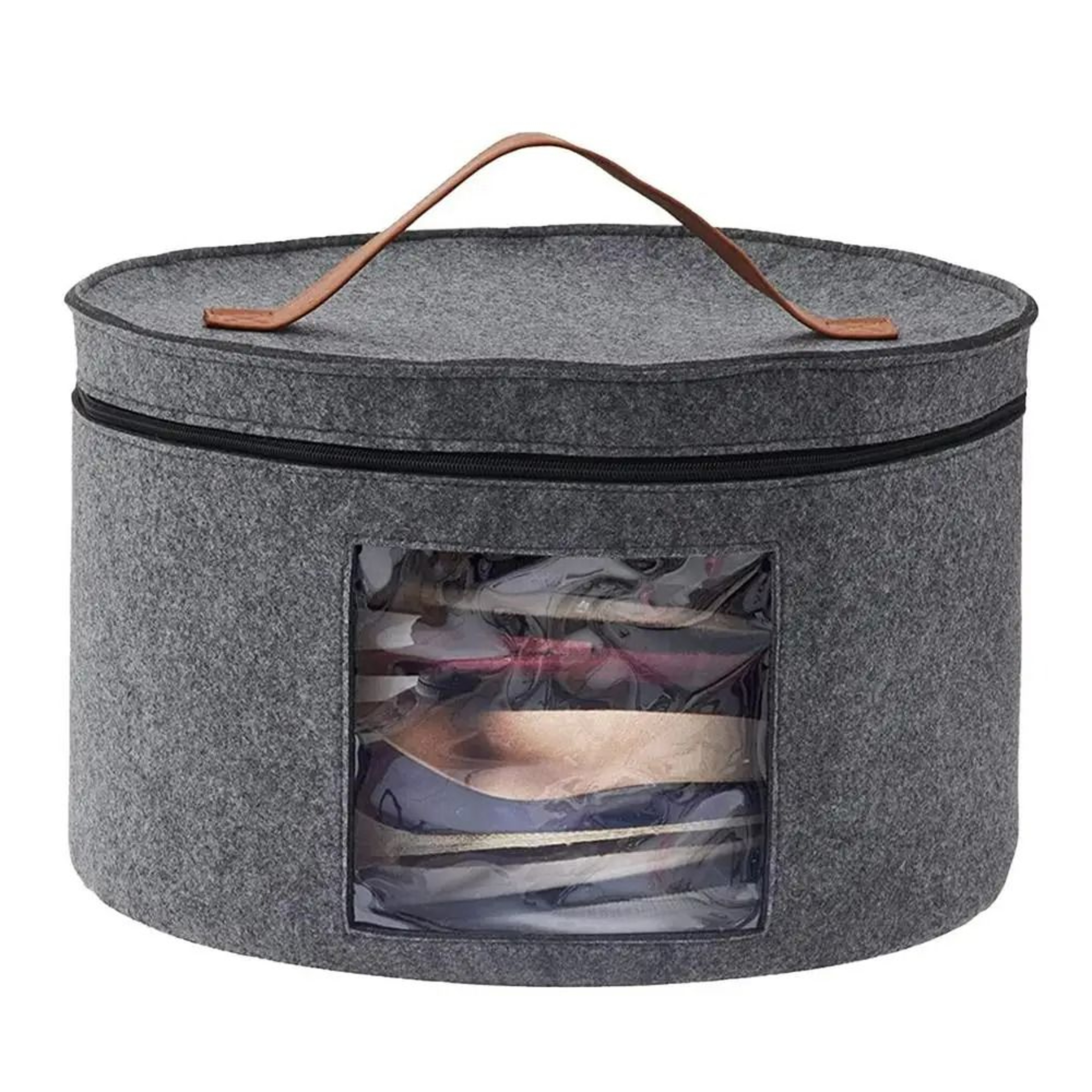 Large Capacity Zippered Hat Storage Bin 8