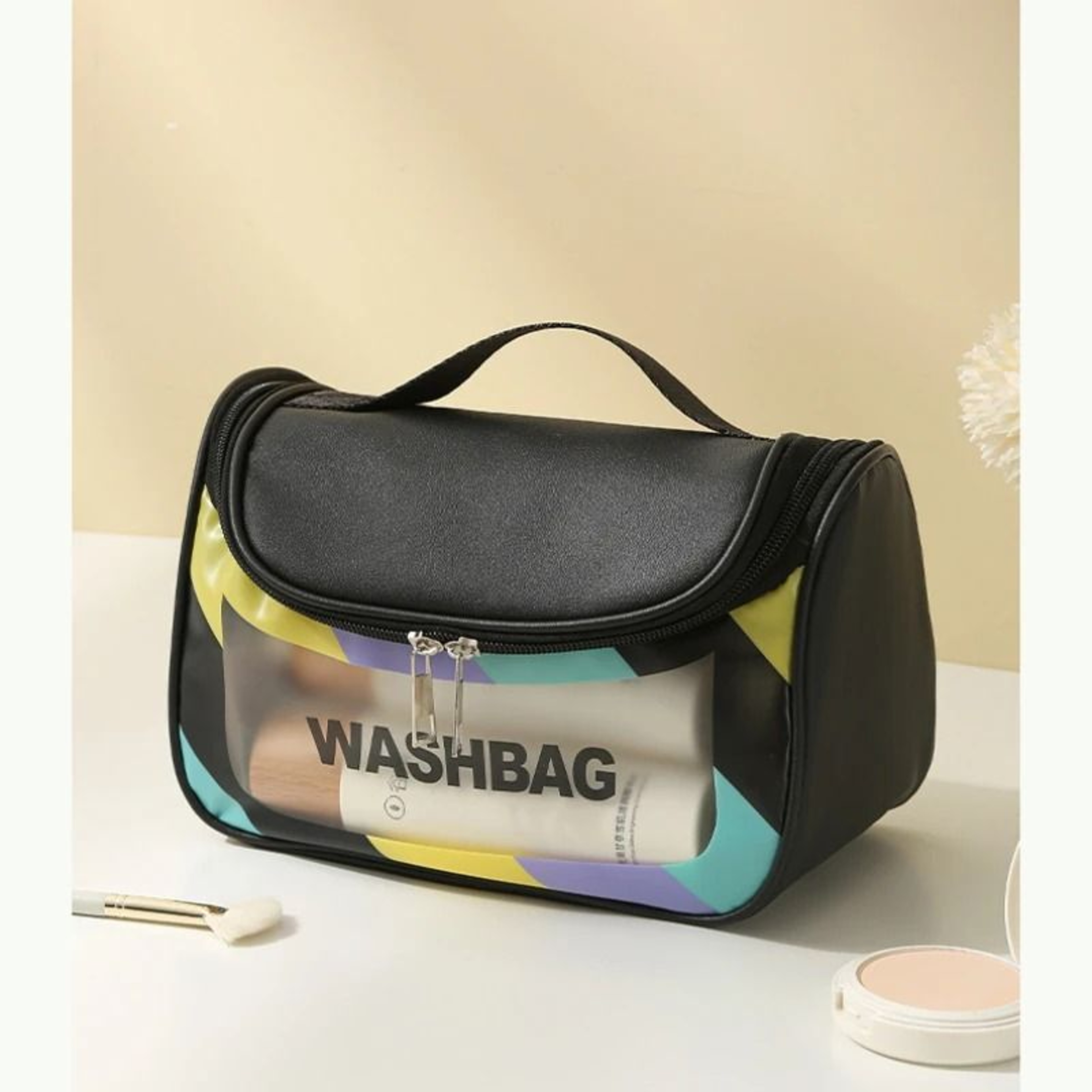 Colorful Matte PU Hanging Makeup Organizer 4