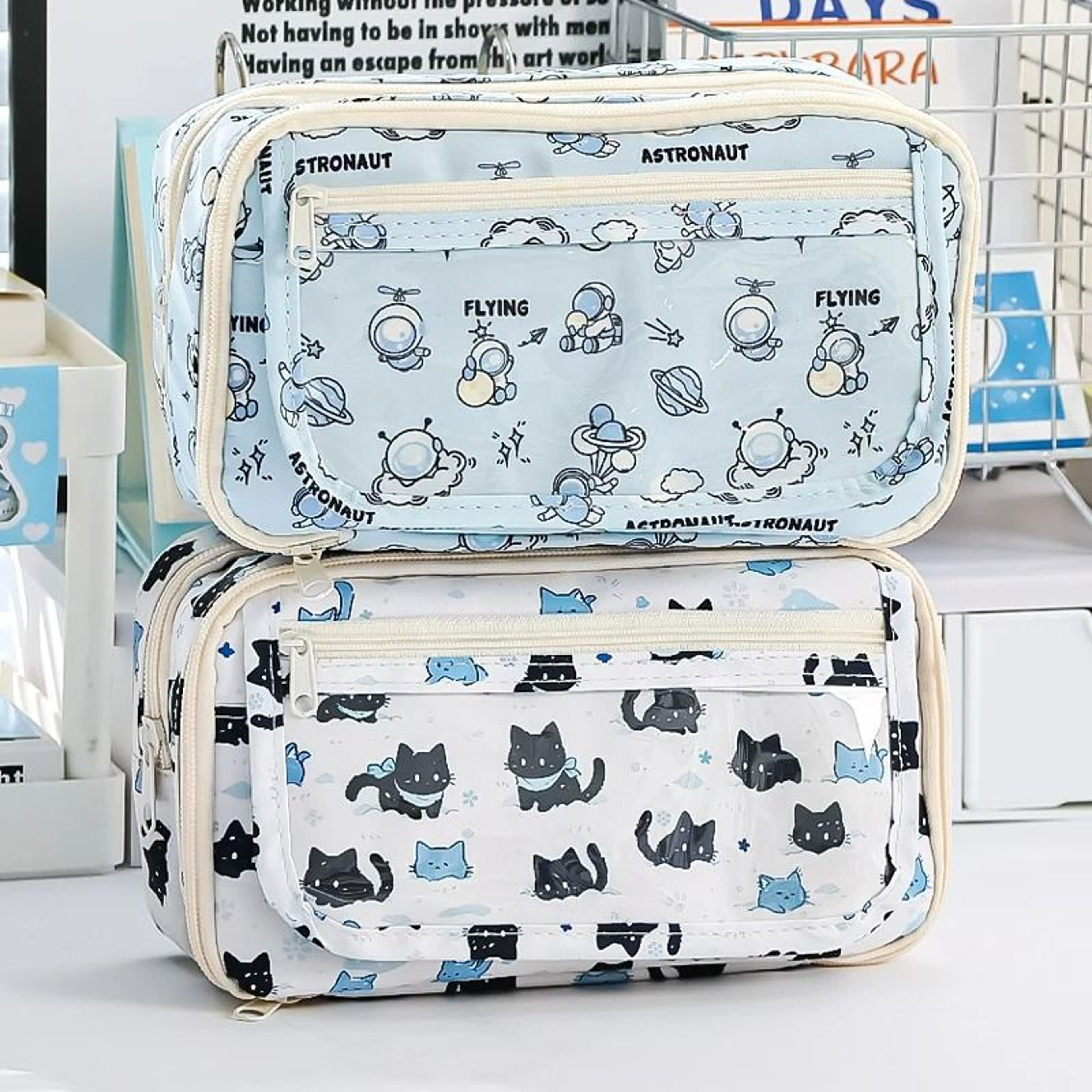 Nine Layer Cartoon Flip Pencil Organizer 1