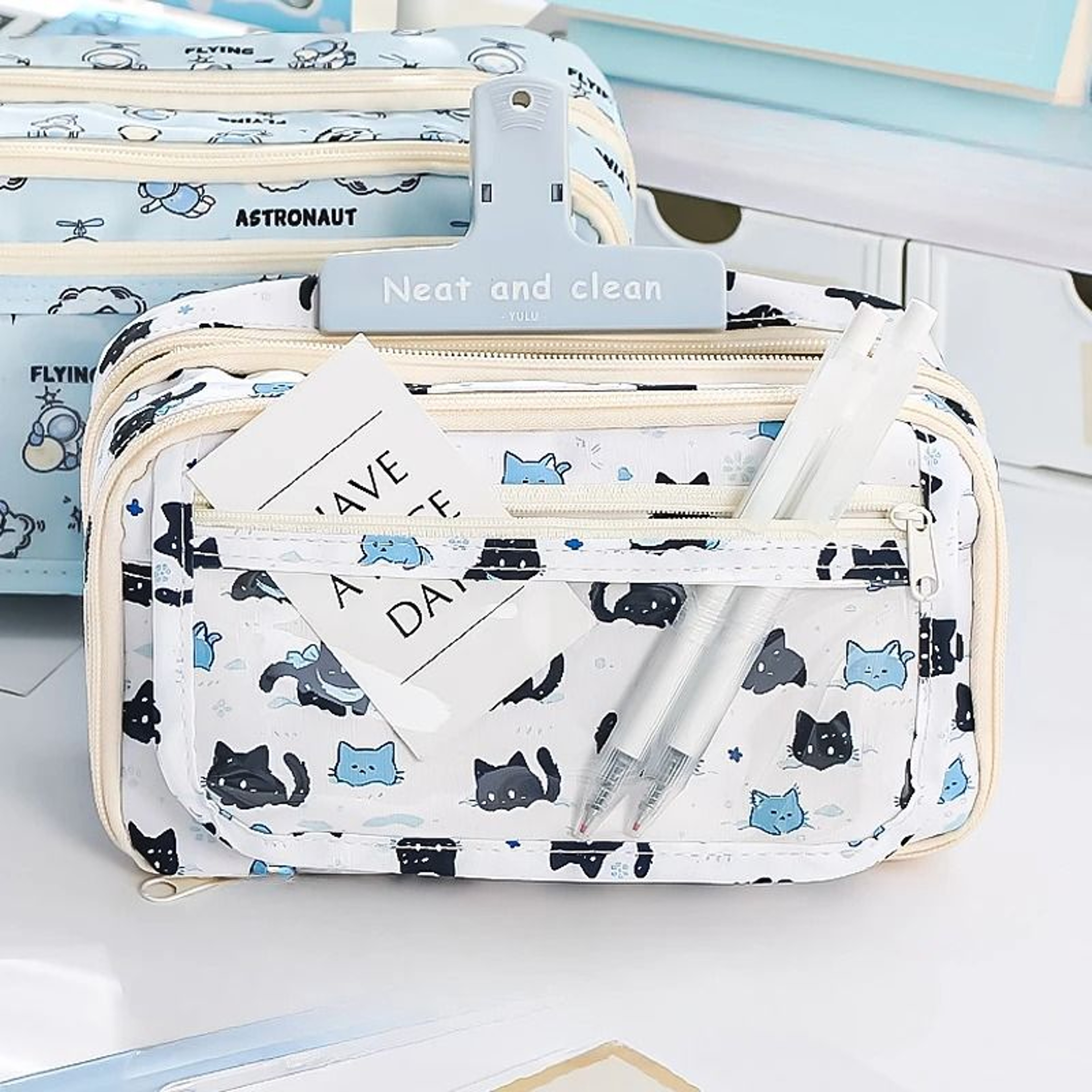 Nine Layer Cartoon Flip Pencil Organizer 5