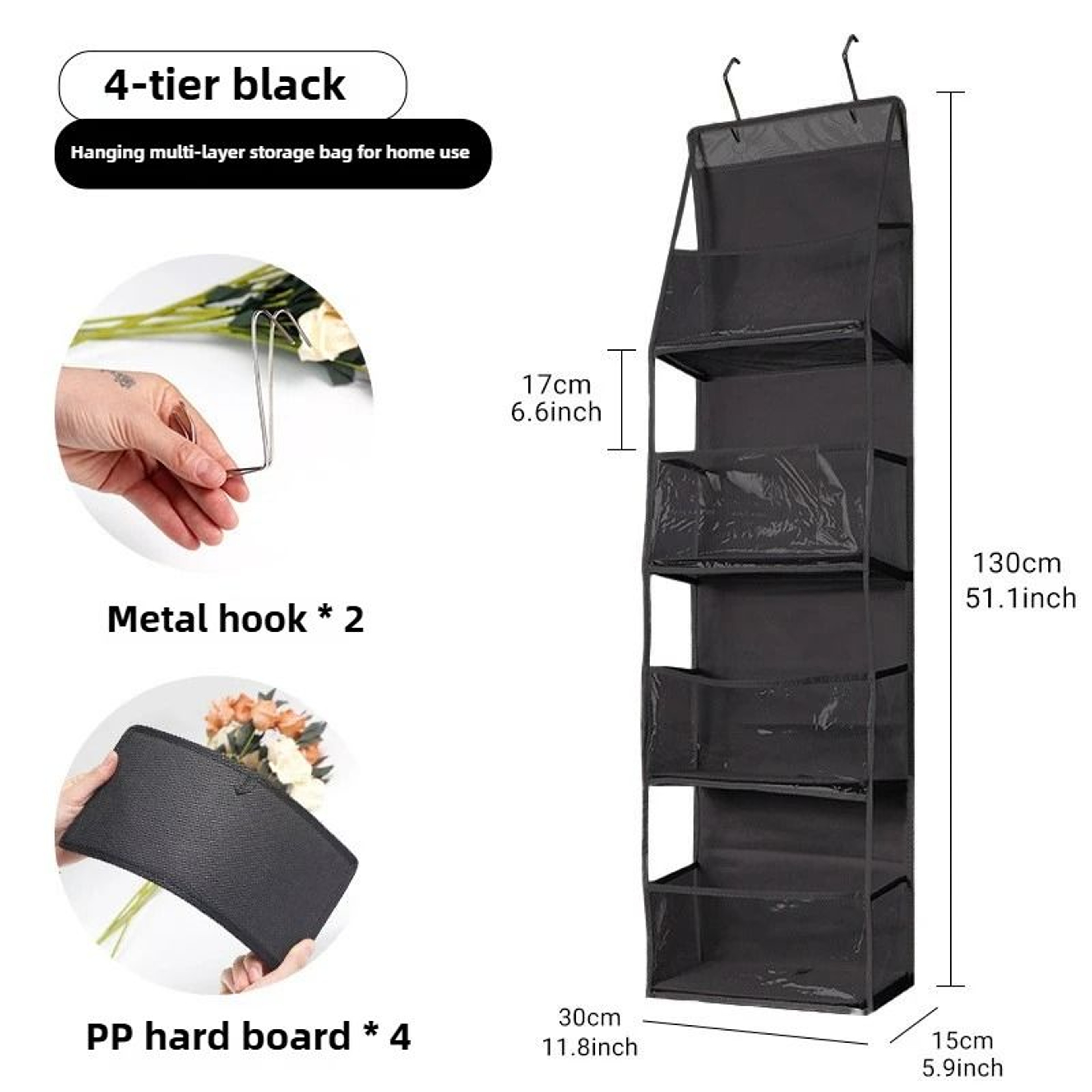 Dustproof Over Door Hanging Storage Organizer 9