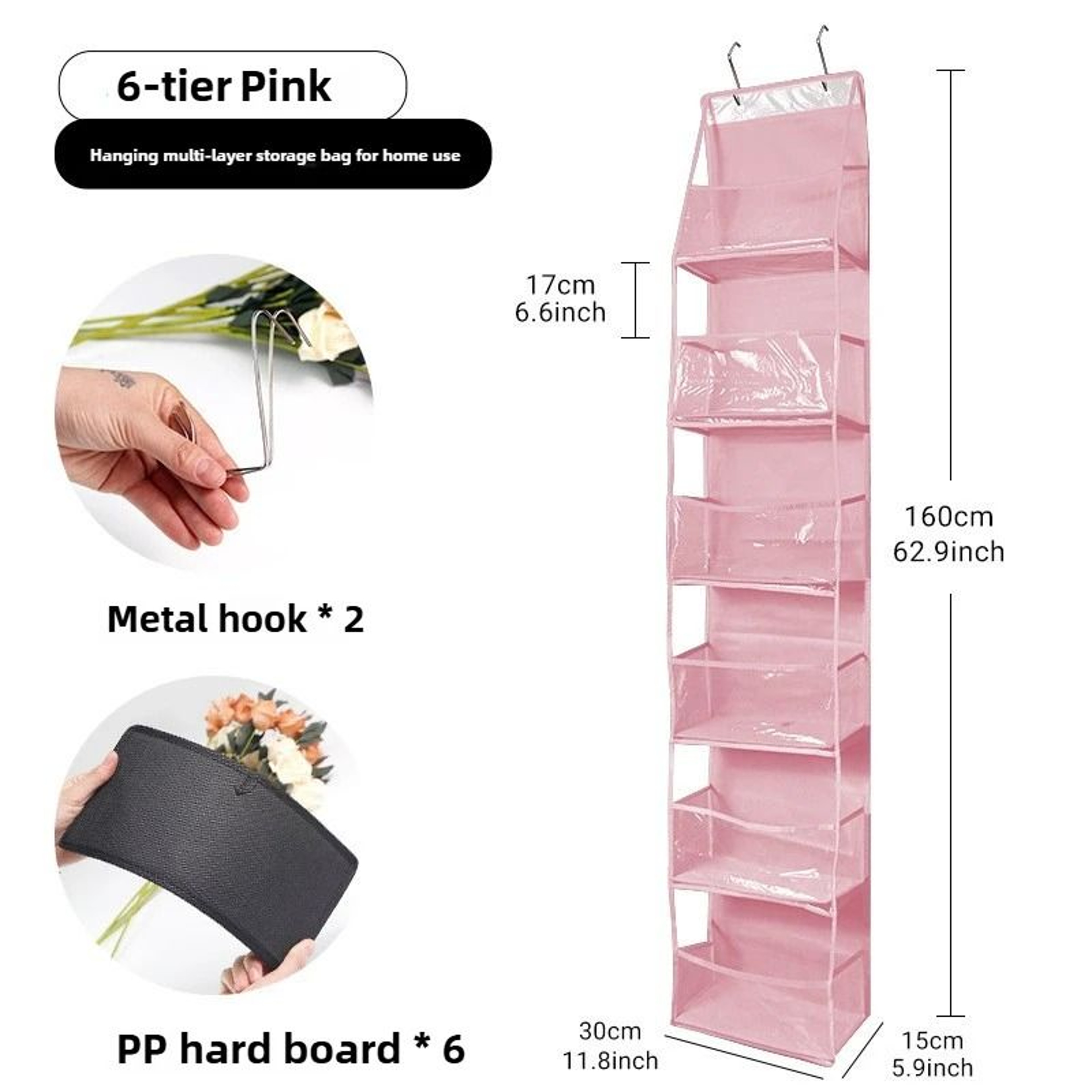 Dustproof Over Door Hanging Storage Organizer 13
