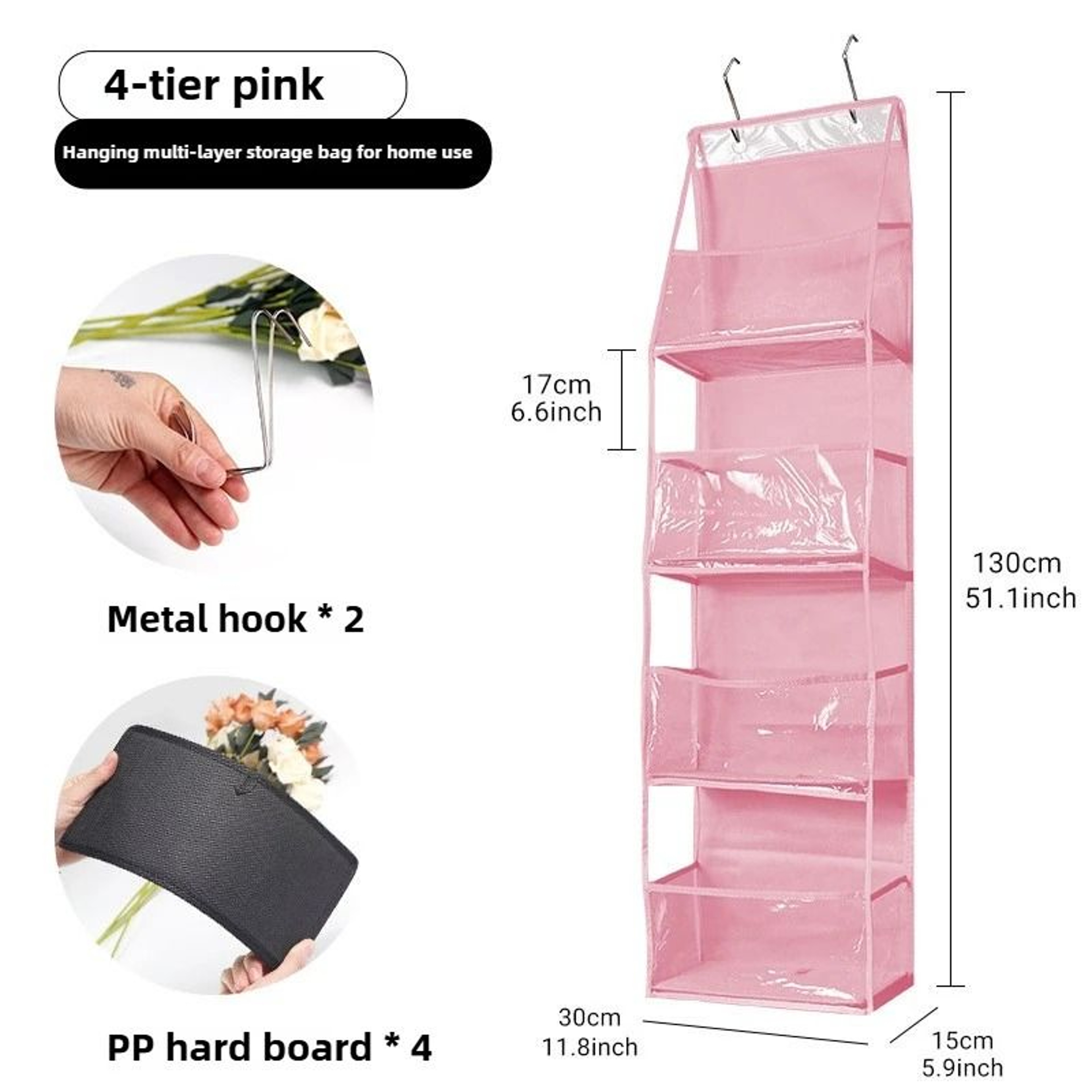 Dustproof Over Door Hanging Storage Organizer 11
