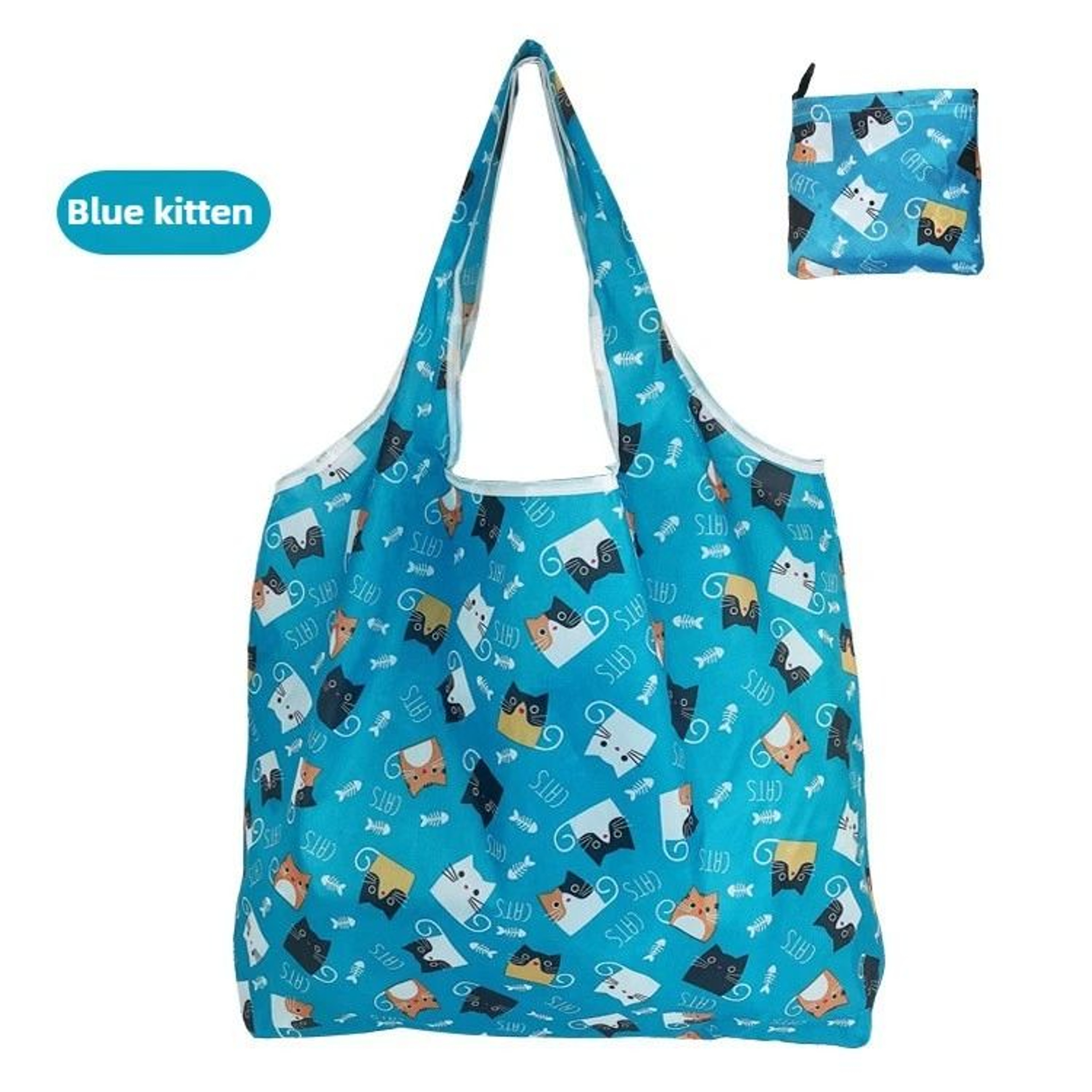 Foldaway Reusable Grocery Shoulder Bag 7