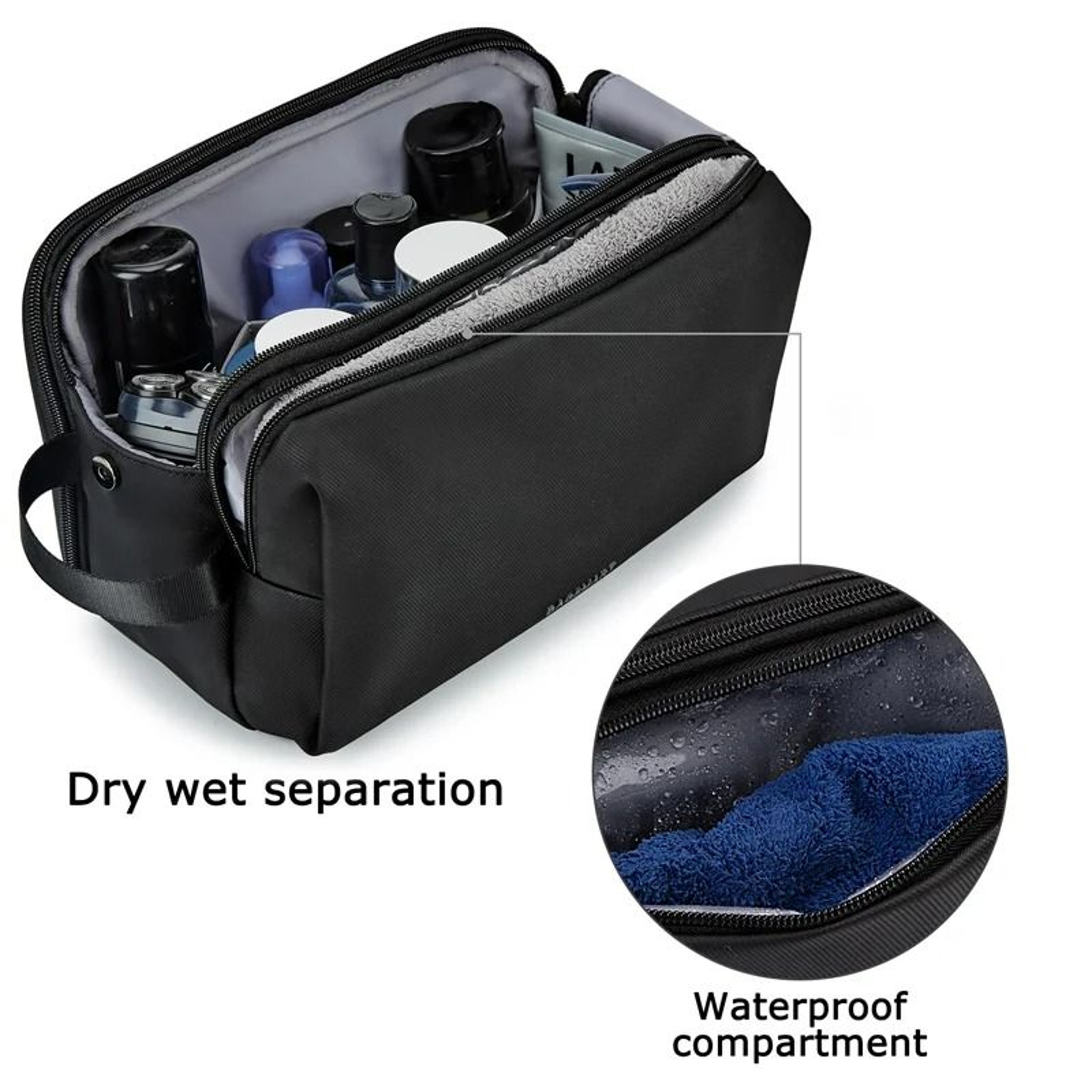 Large Water Resistant Travel Toiletry Organizer 3