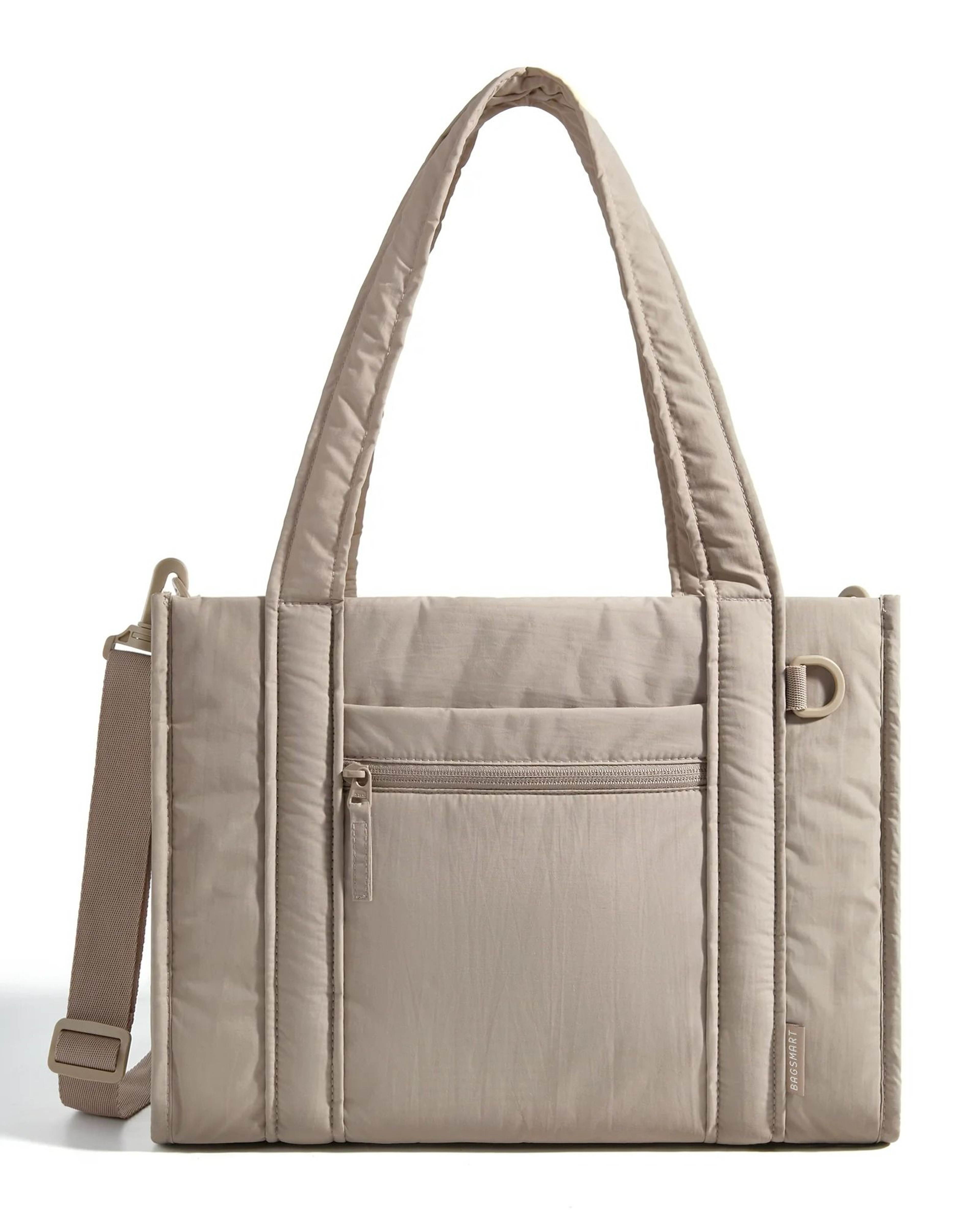 Compact Multifunctional Zipper Tote And Crossbody Bag 9