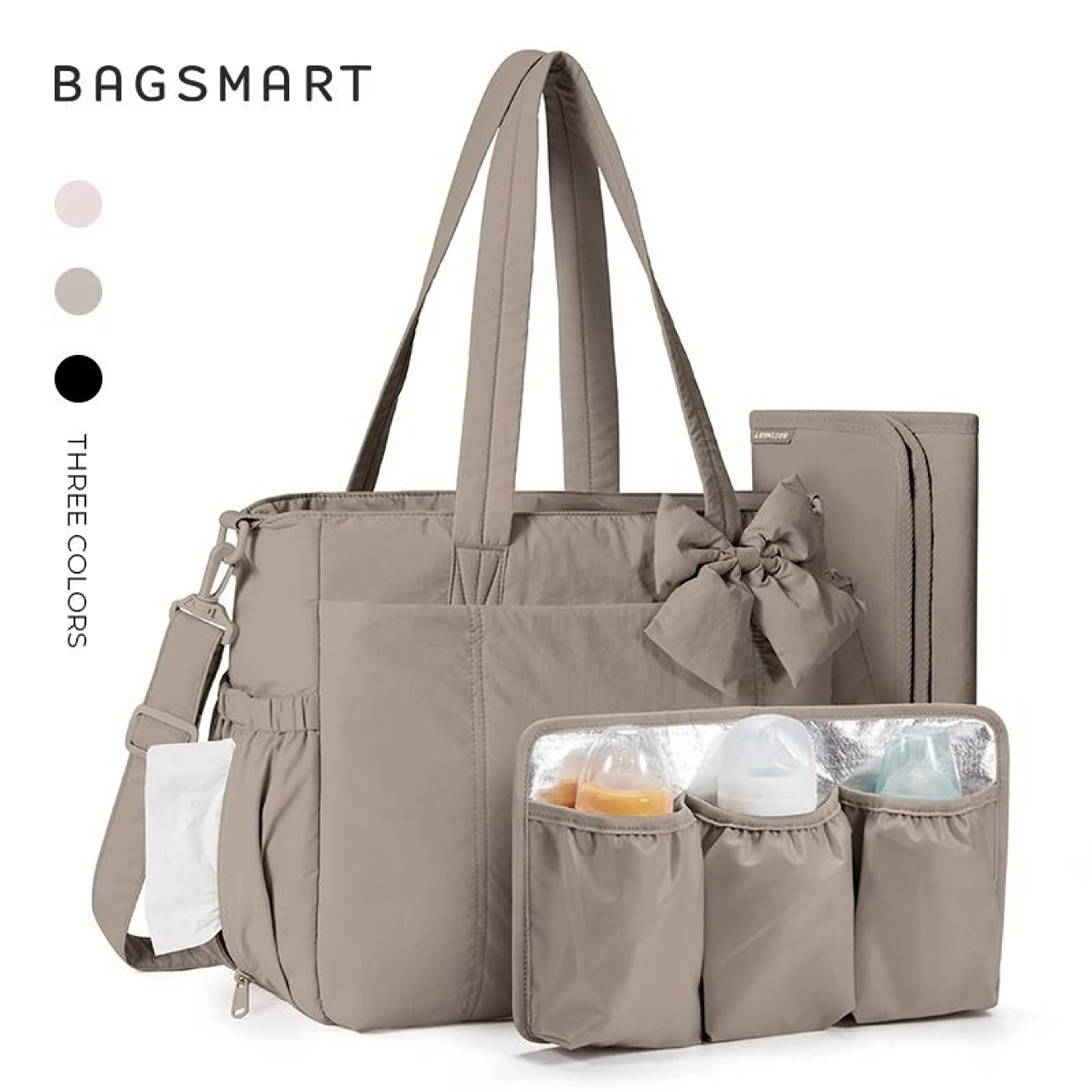 Multifunctional Baby Diaper And Stroller Tote 8
