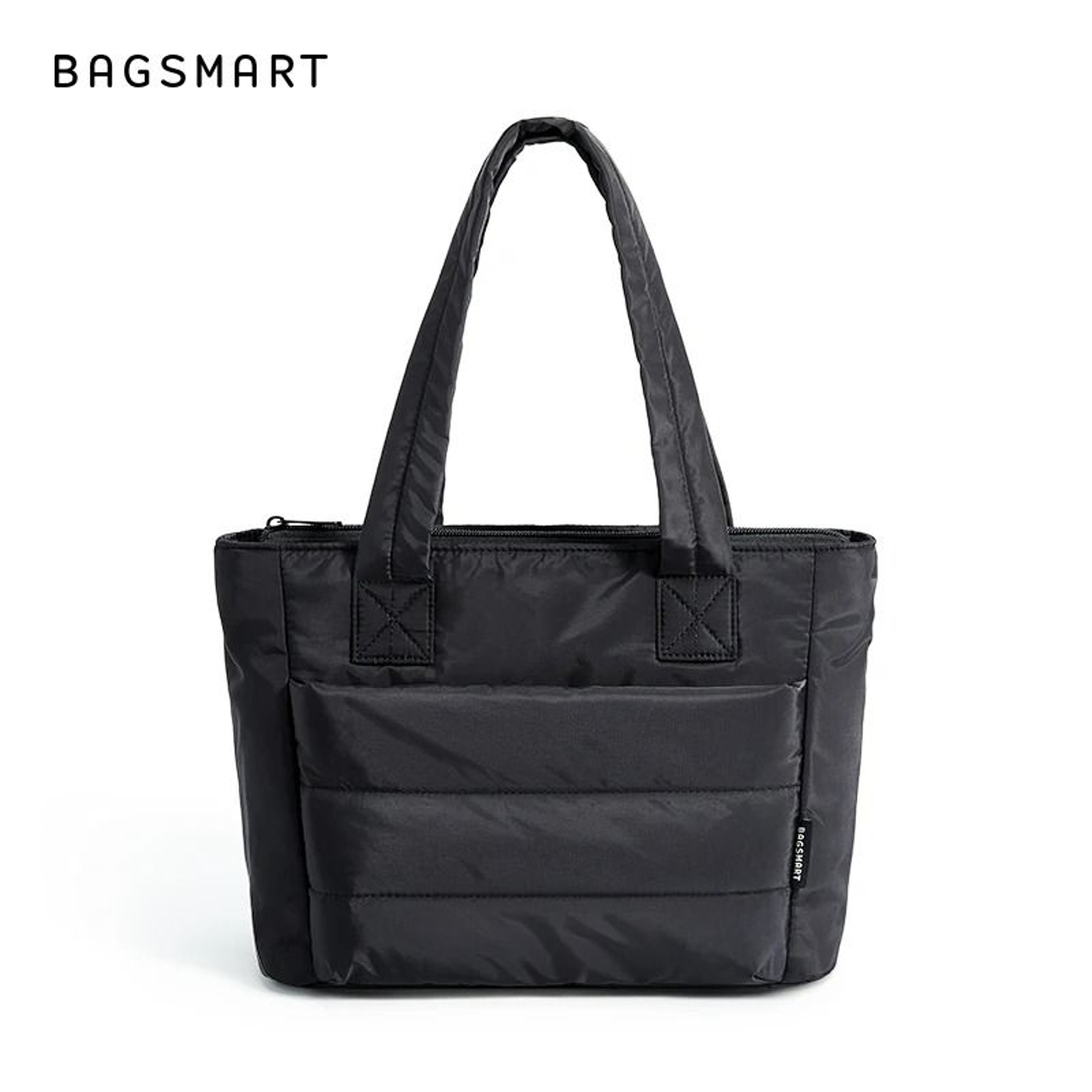 Lightweight Compartmented Puffy Shoulder Tote 6