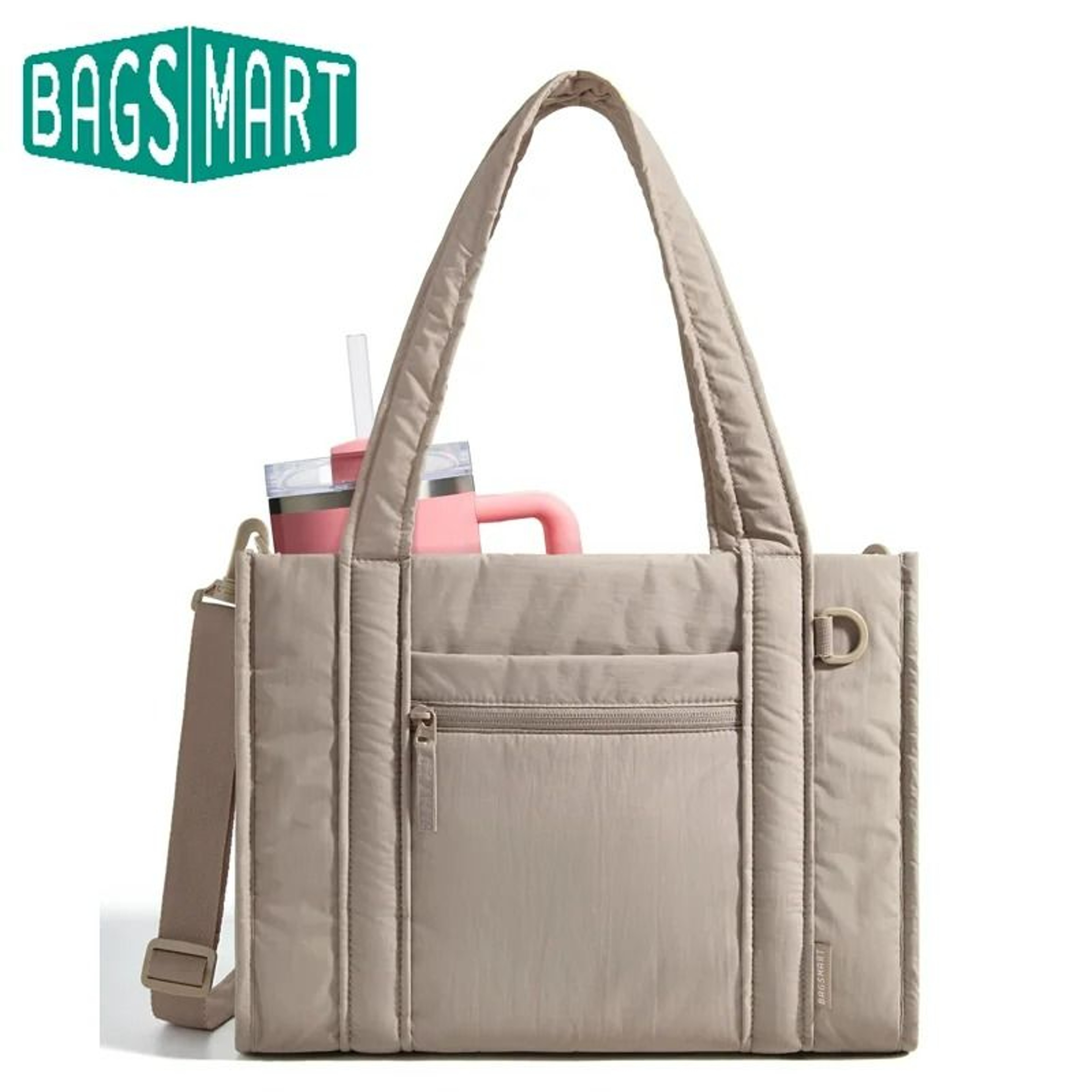 Lightweight Large Capacity Zipper Tote Bag 0