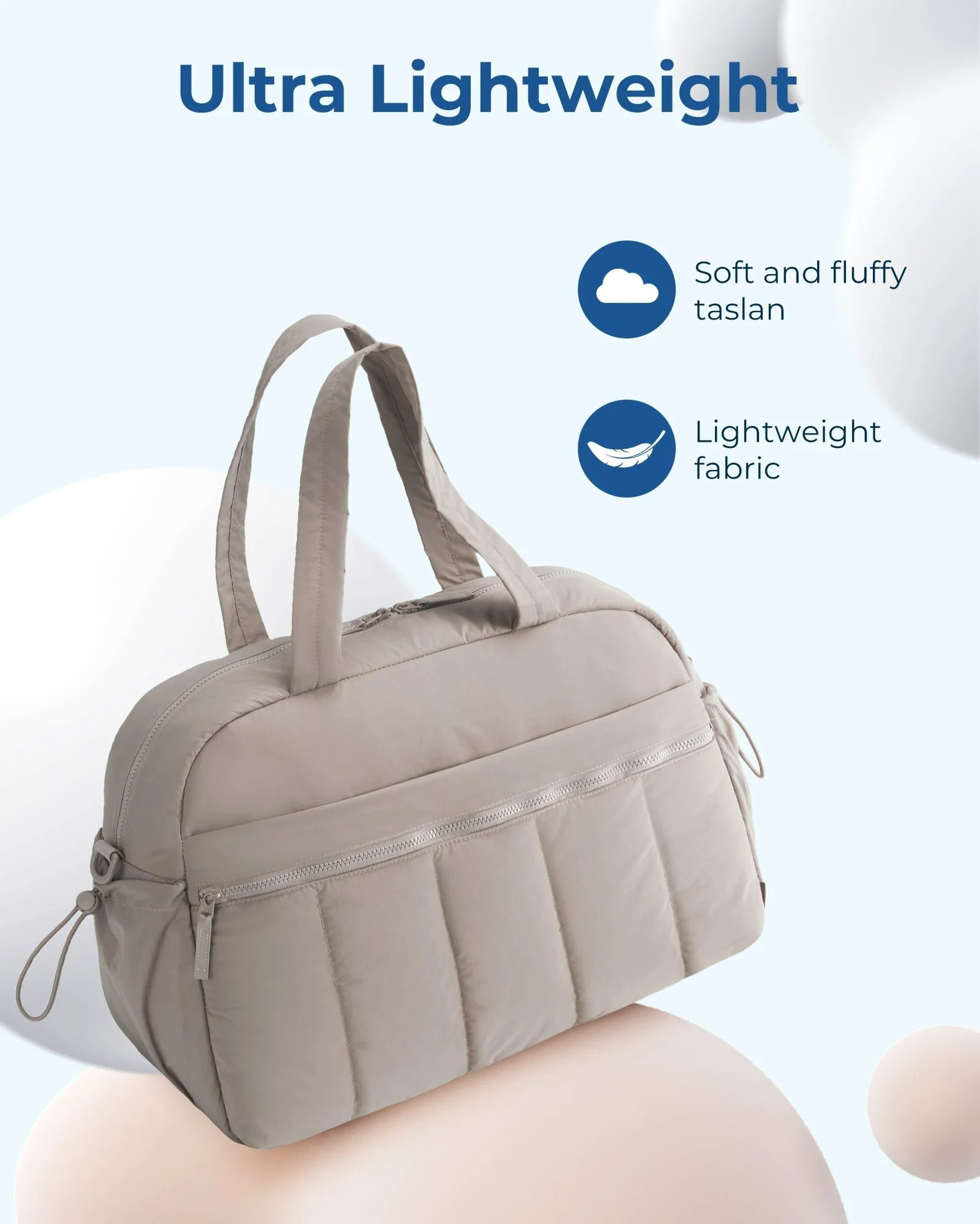 Three Piece Lightweight Weekender Duffel Bag Set 4