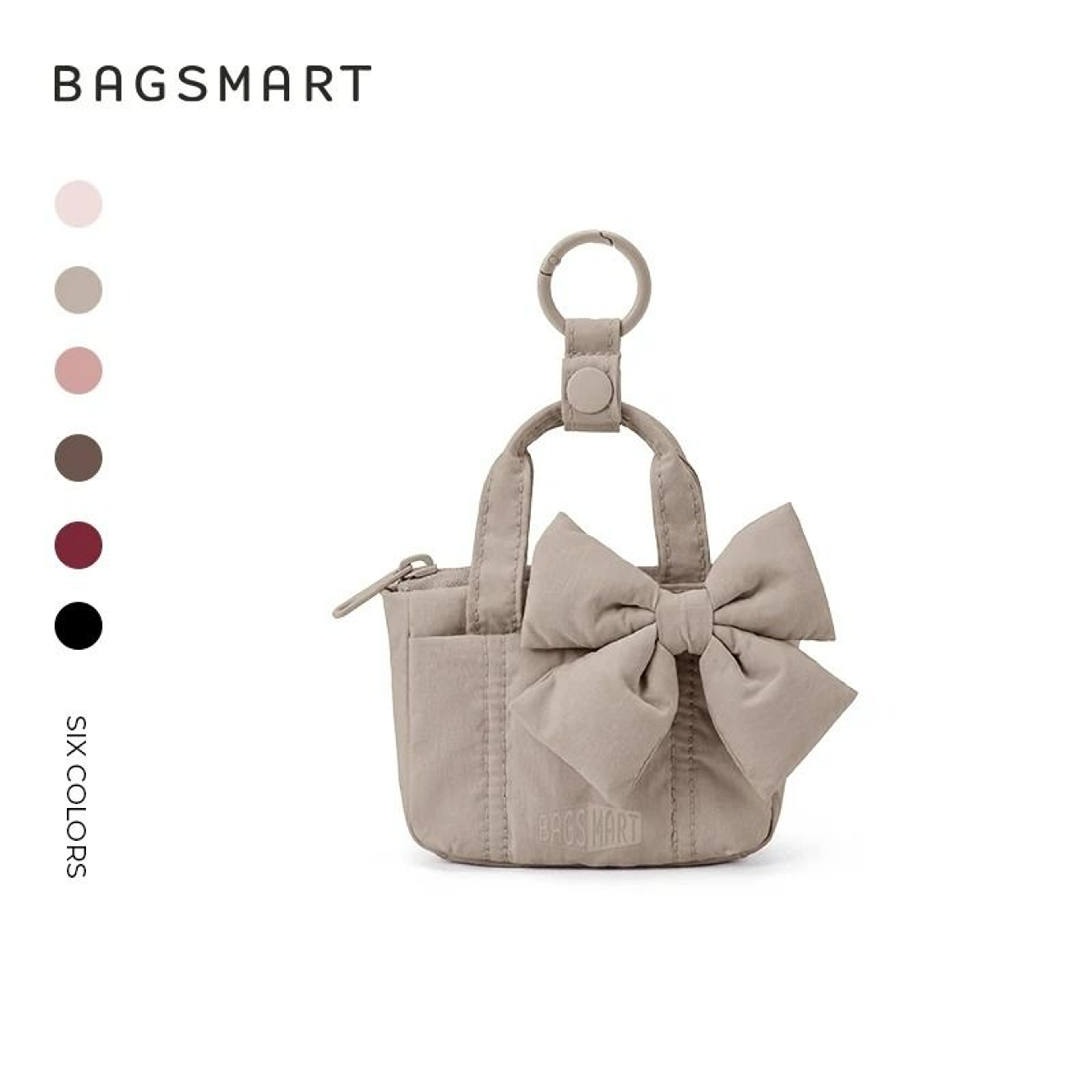 Mini Bow Water Resistant Cosmetic Storage Purse 10