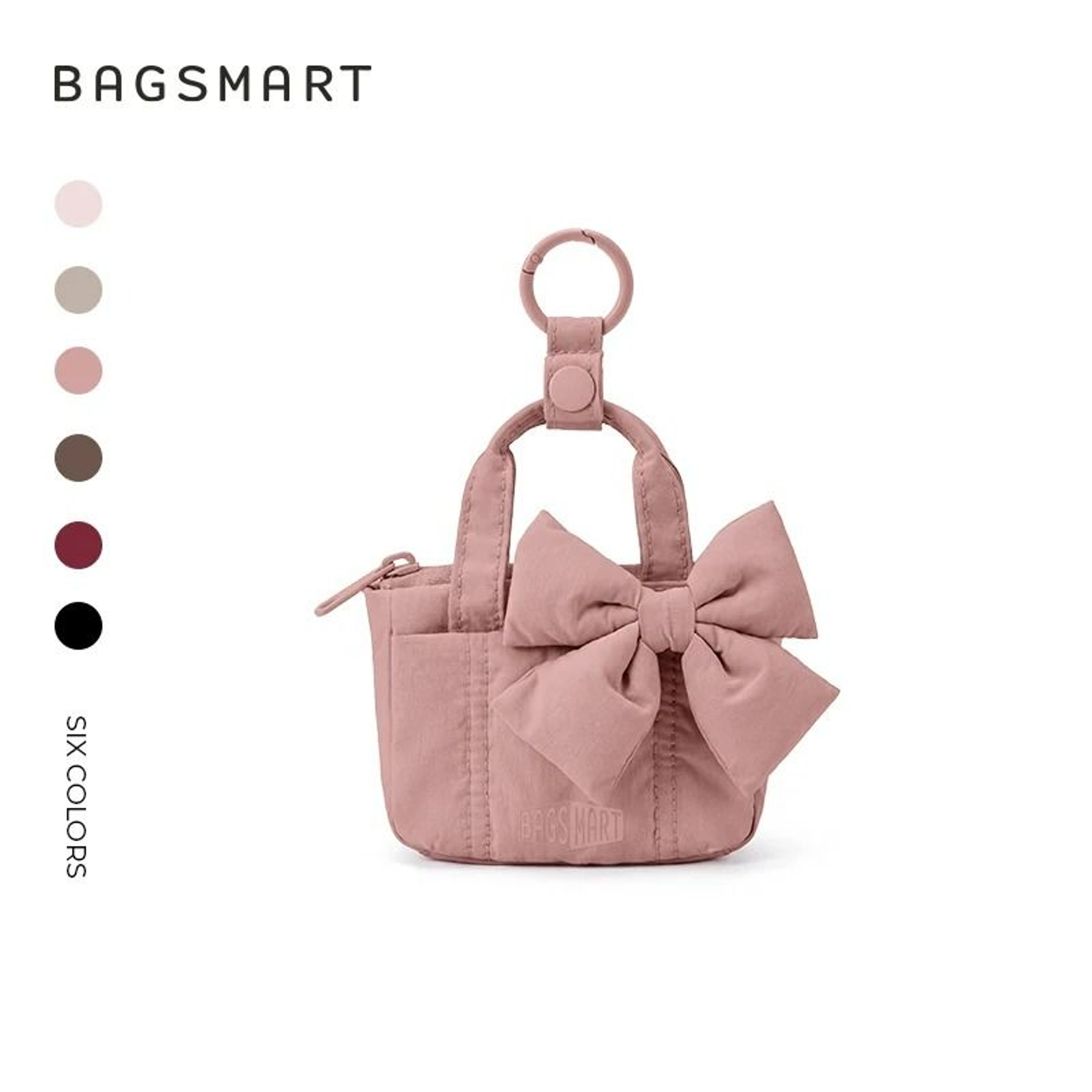 Mini Bow Water Resistant Cosmetic Storage Purse 7