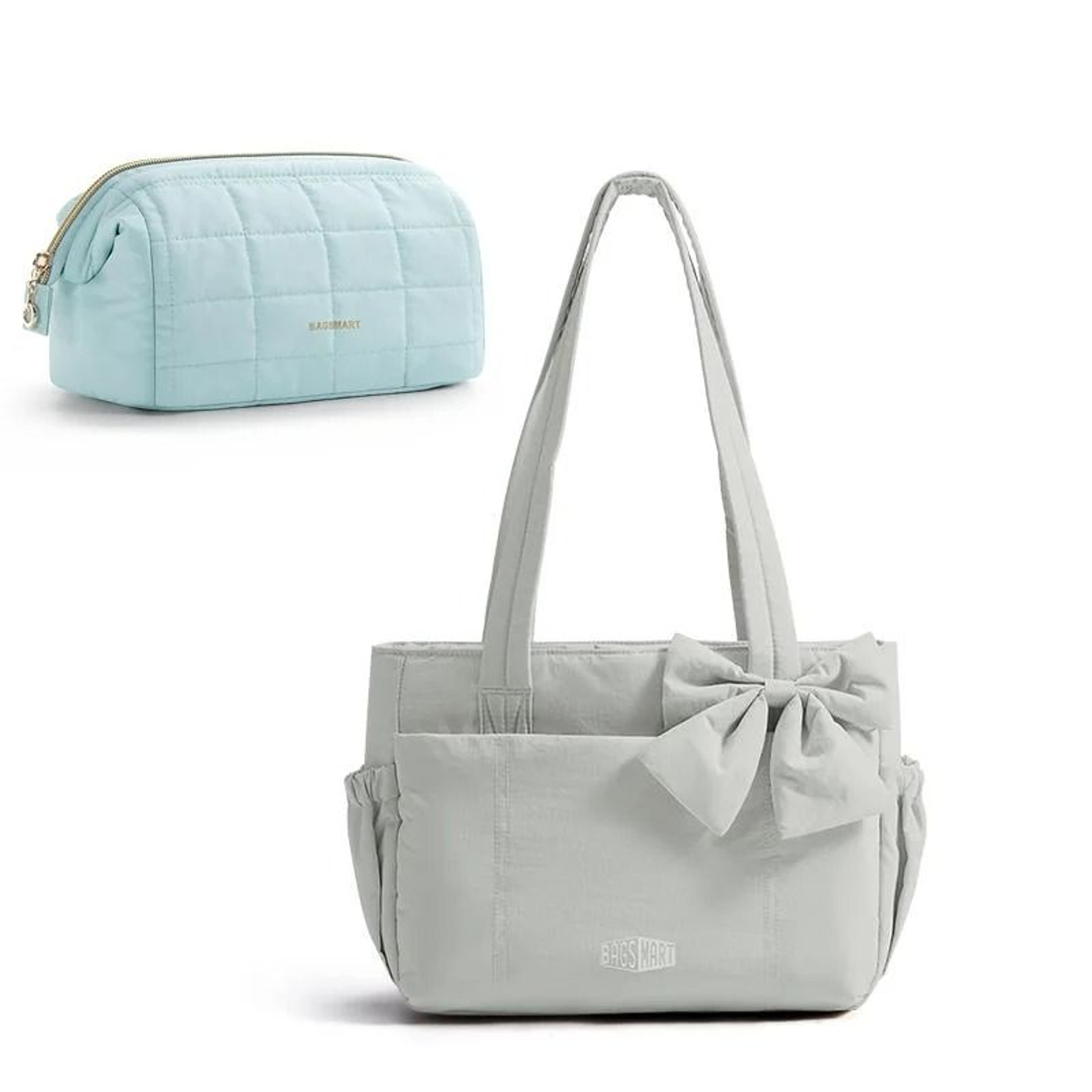 Multipocket Quilted Padded Commuter Hobo Tote 12