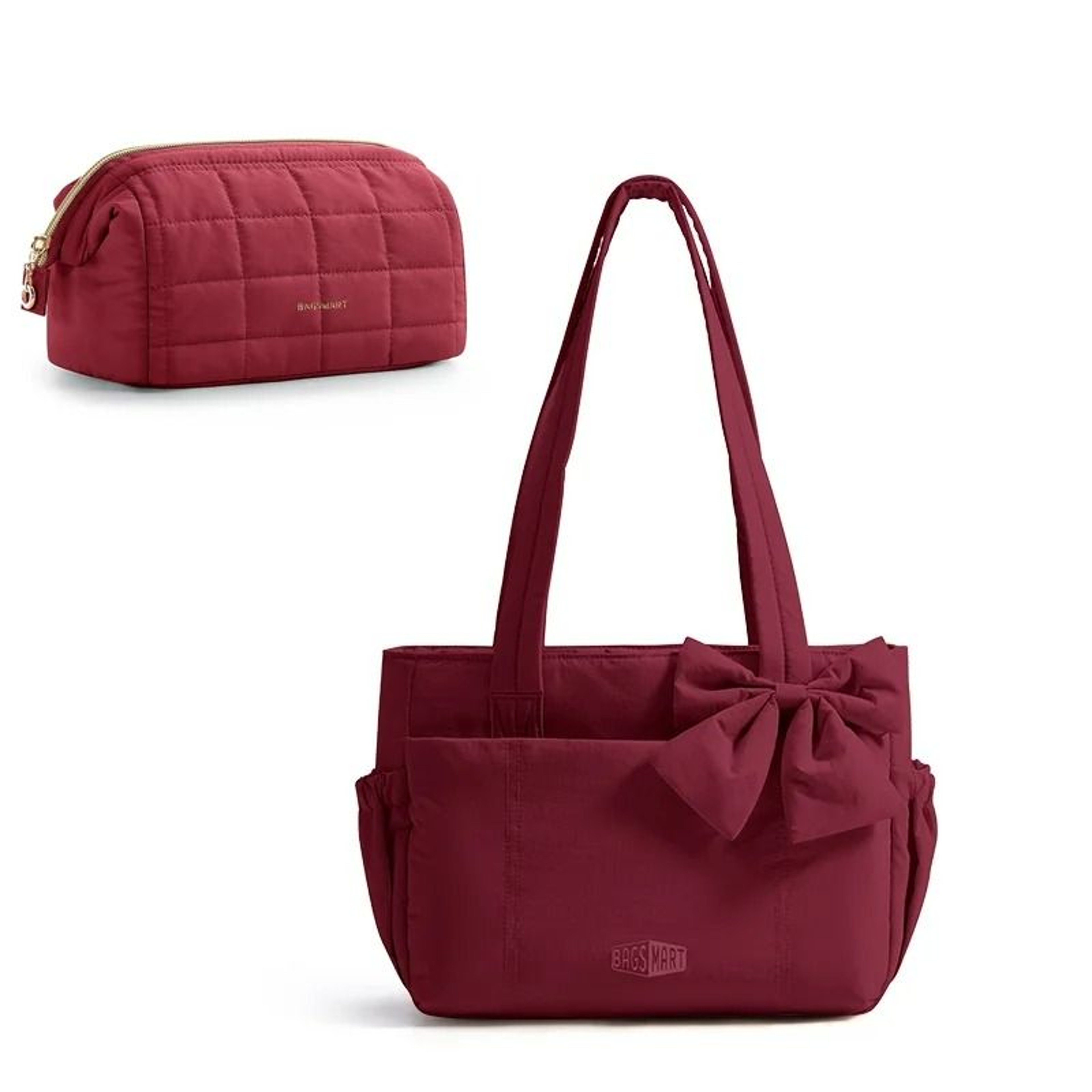 Multipocket Quilted Padded Commuter Hobo Tote 10