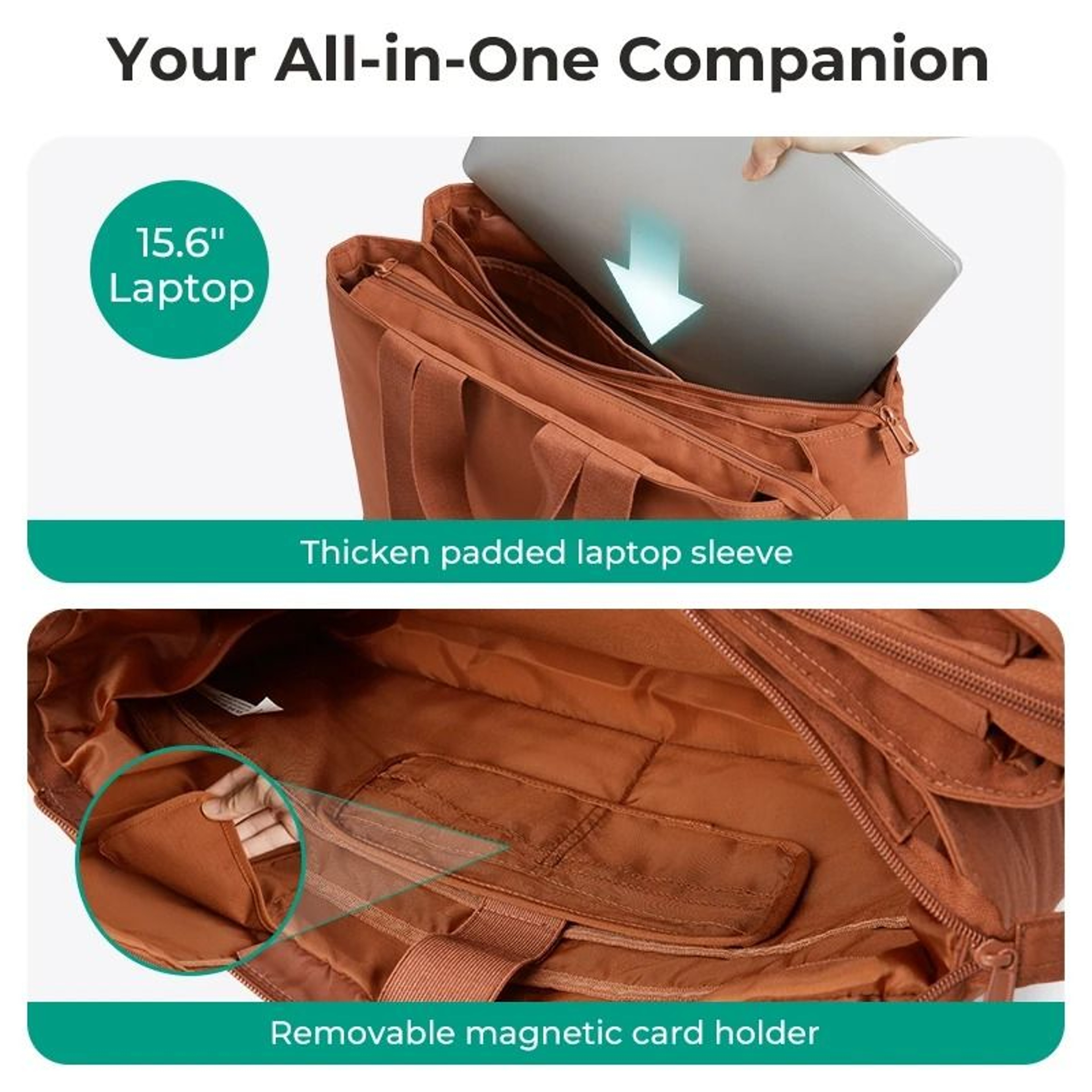 Large Capacity Multipocket Maternity Shoulder Tote 4