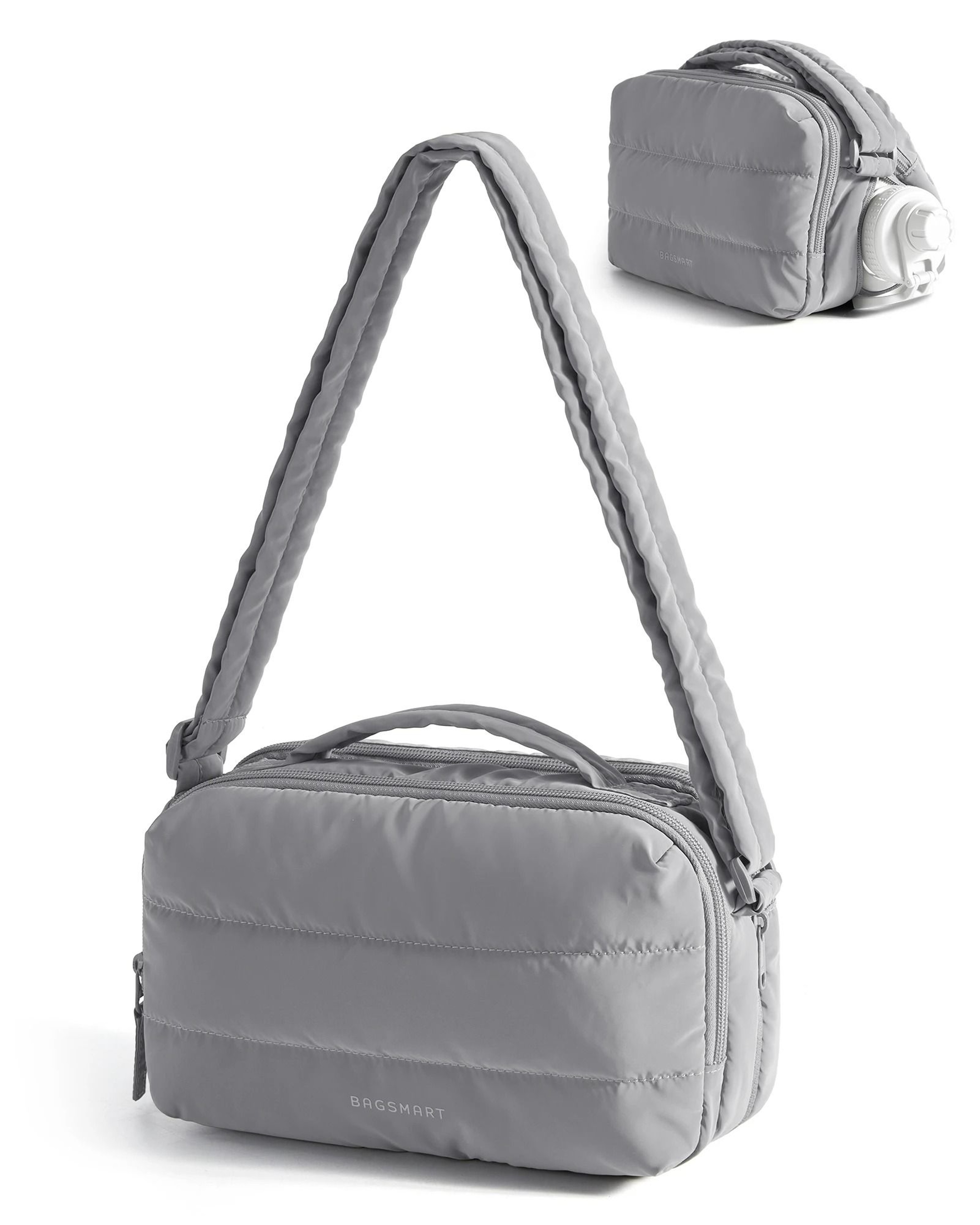 Water Resistant Crossbody Bag With Bottle Pocket 10