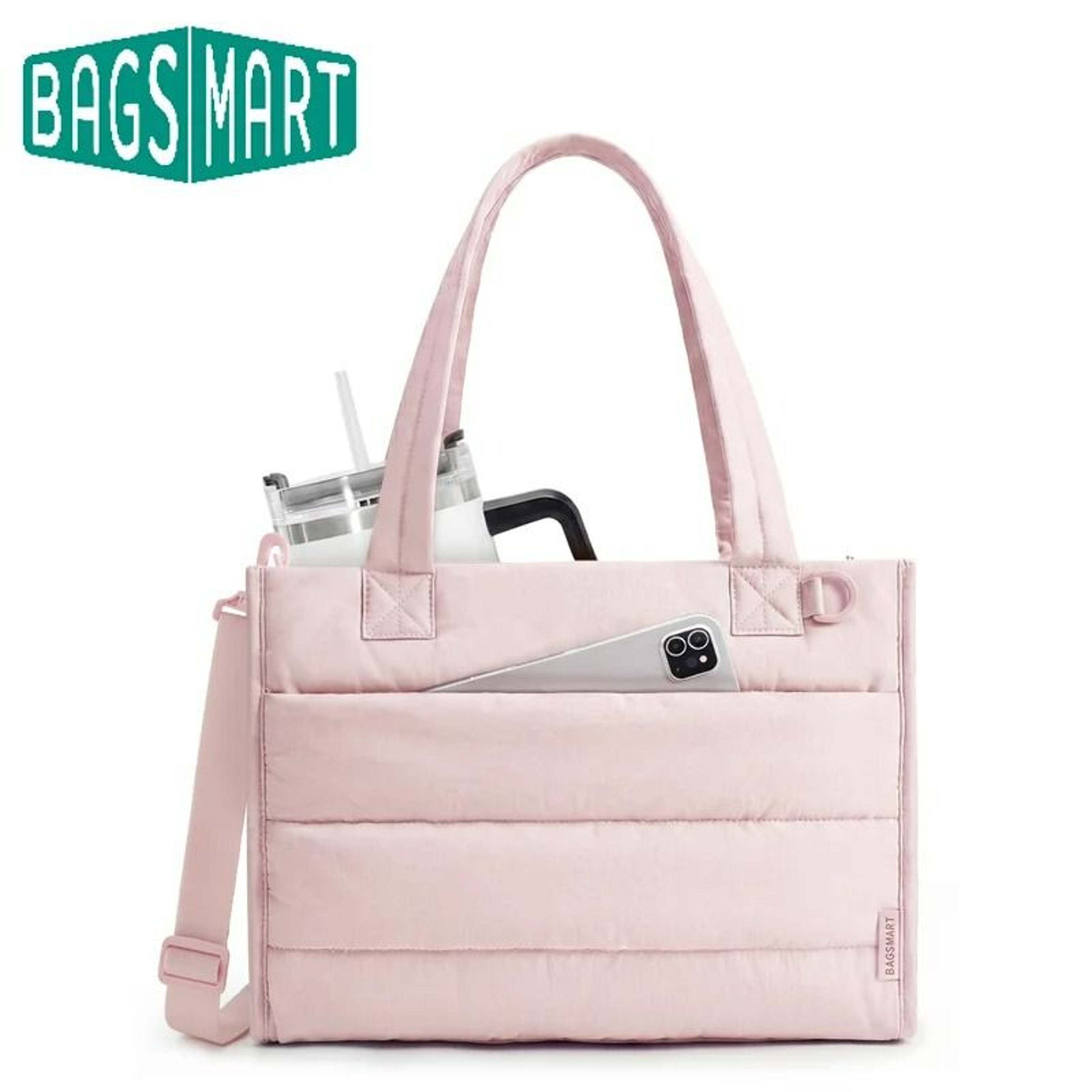 Boxy Multifunctional Zipper Crossbody Tote Bag 0