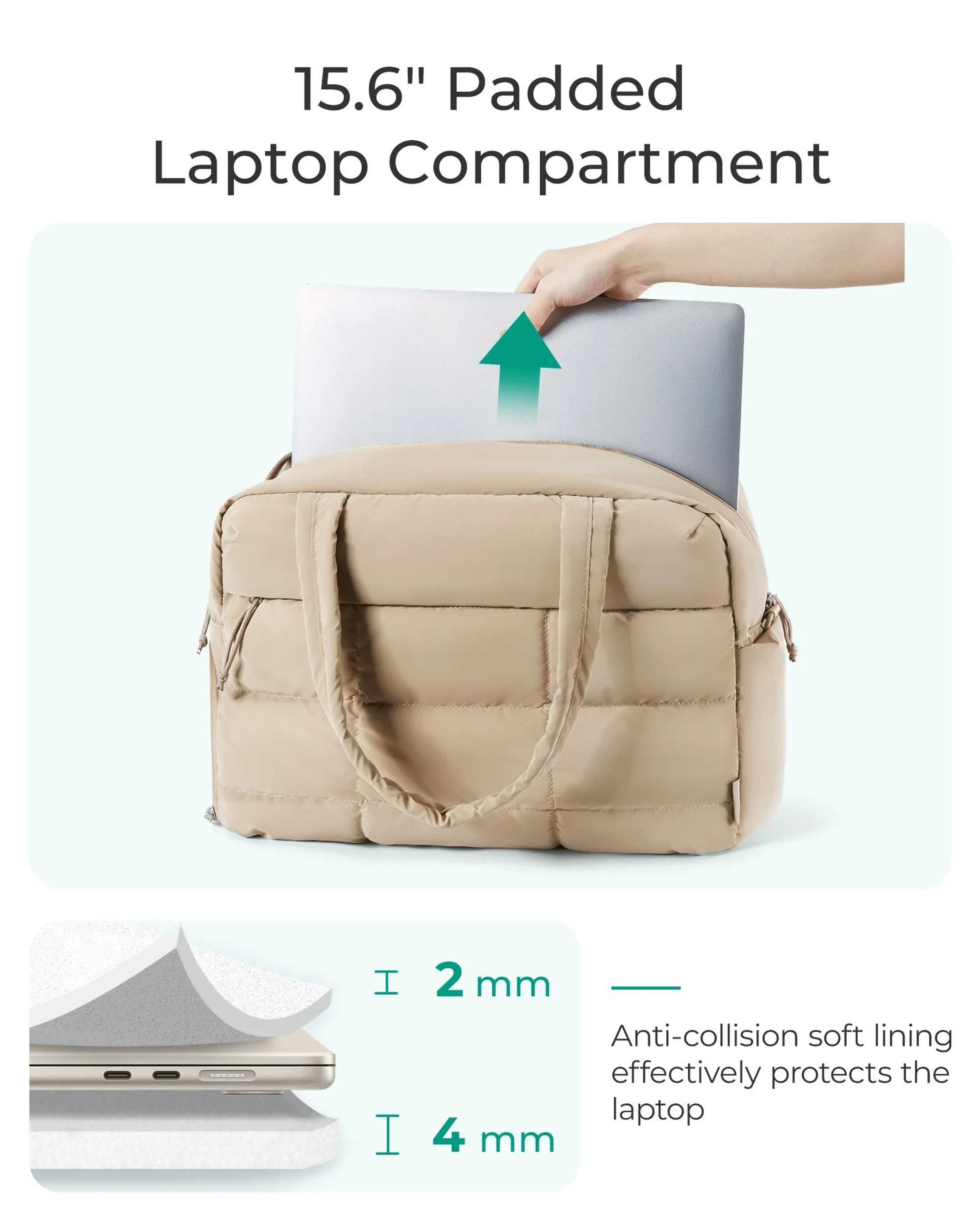 BAGSMART Weekender Duffle Bag With Shoe Compartment 4
