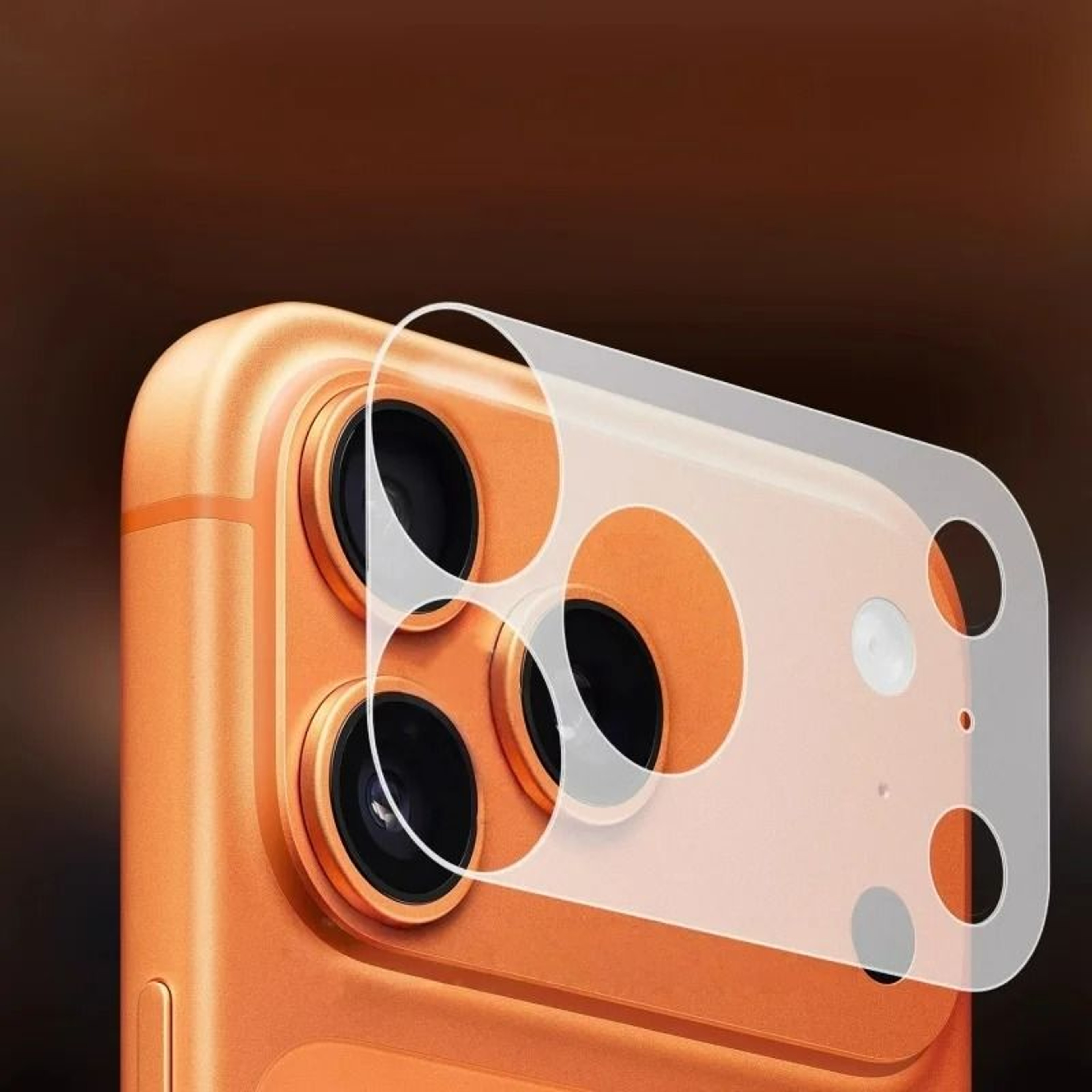 Three Piece Clear Camera Lens Covers For IPhone 17 0