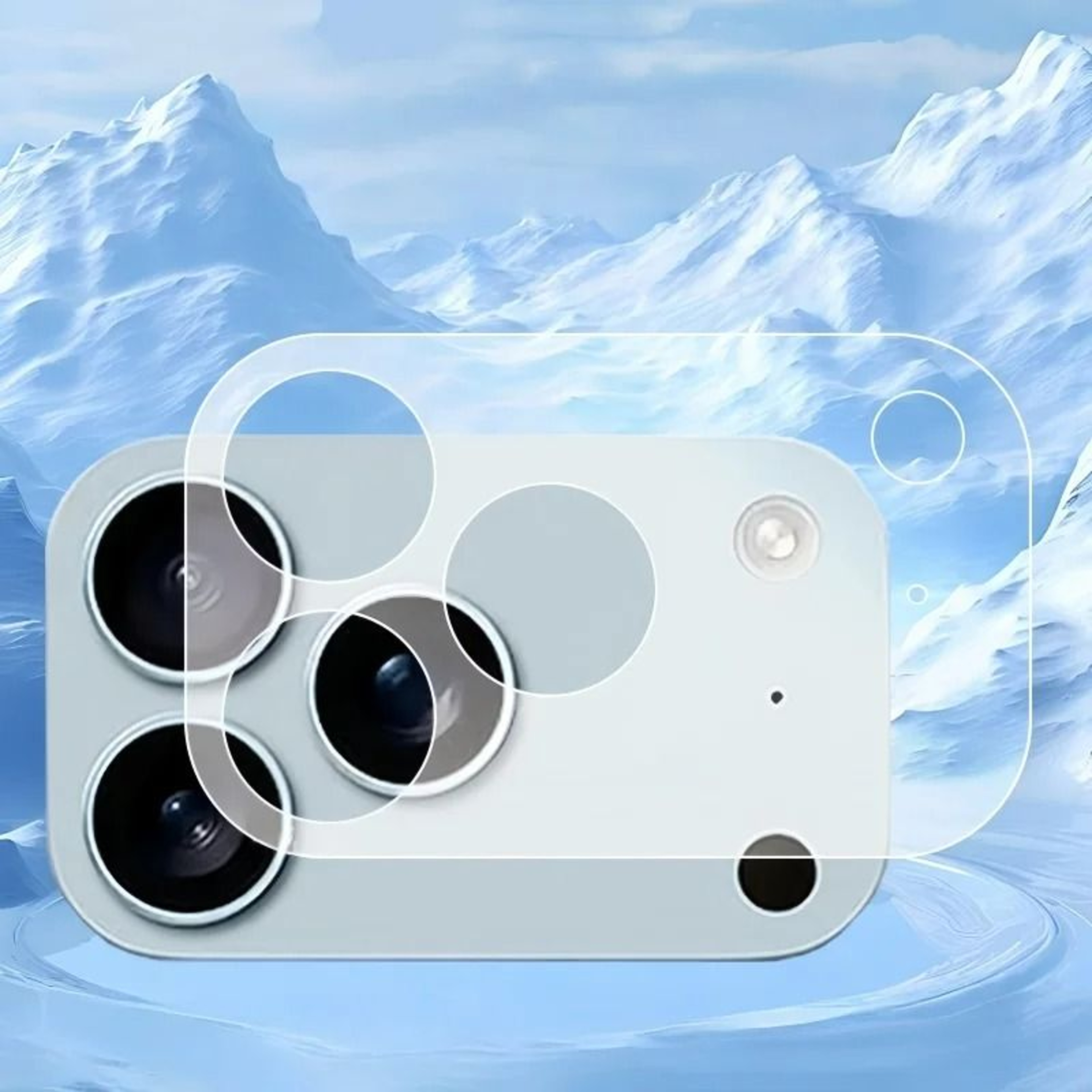 Three Piece Clear Camera Lens Covers For IPhone 17 1