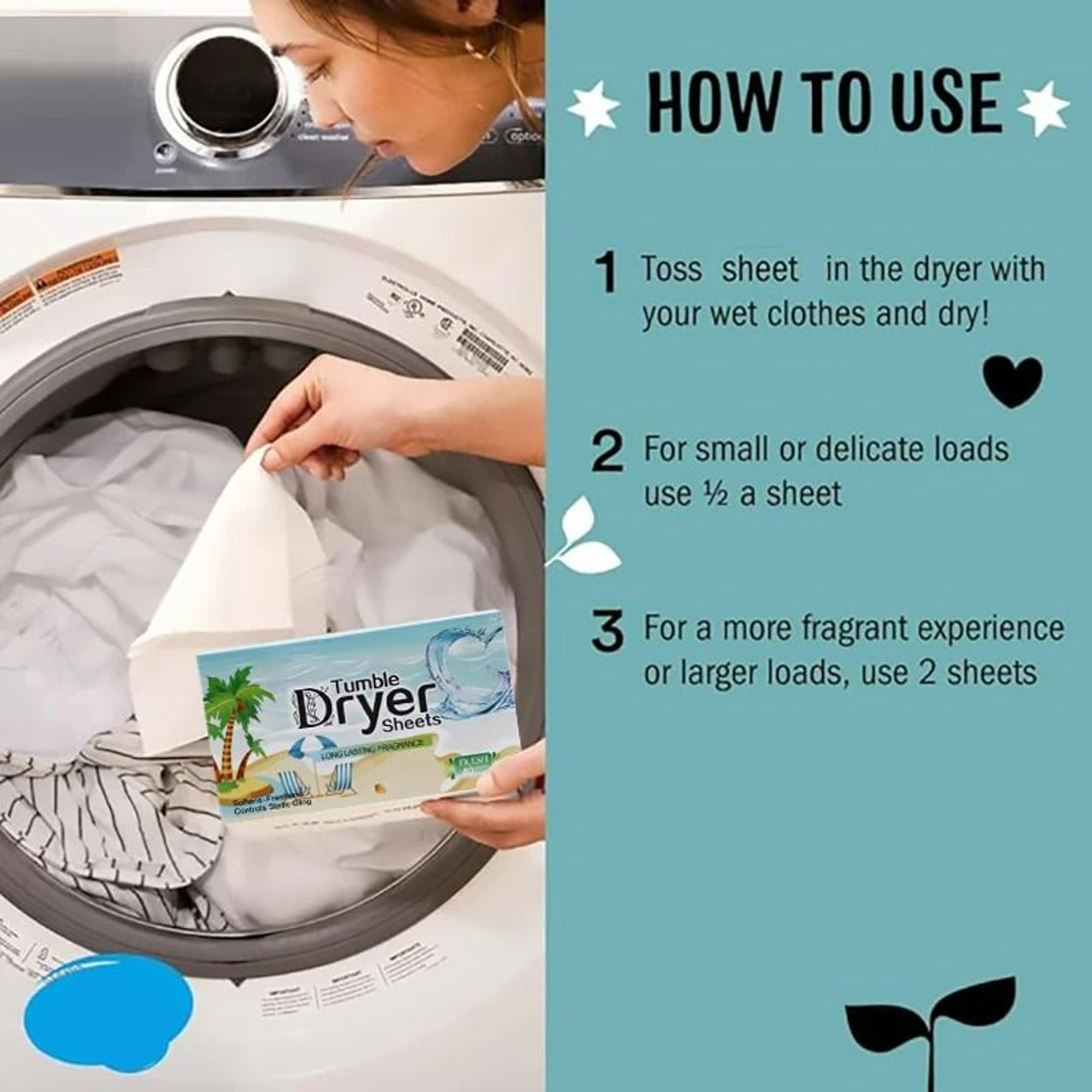 Fresh Scent Anti Static Fabric Softener Dryer Sheets 1