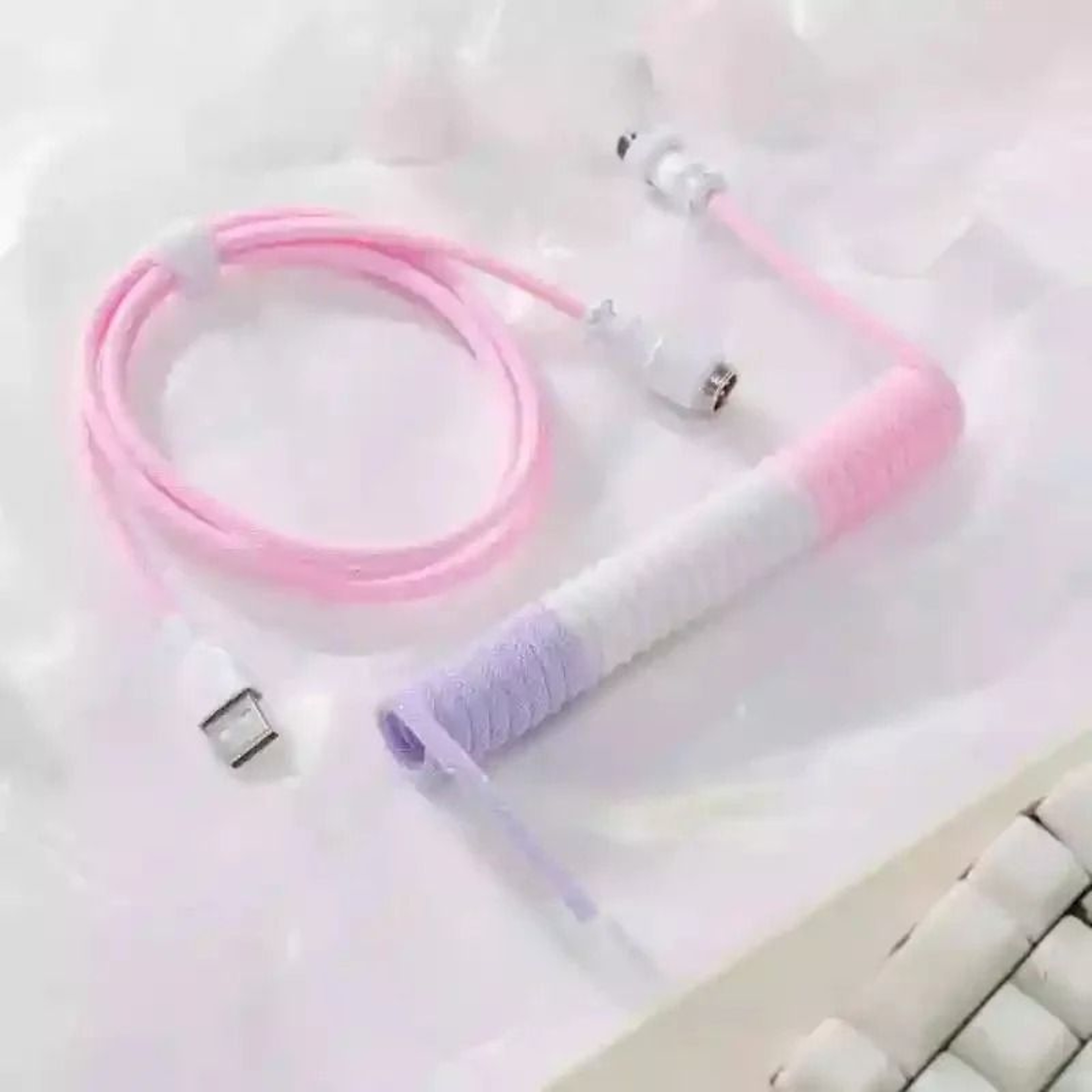 GX16 Coiled Aviator Cable For Mechanical Keyboards 6