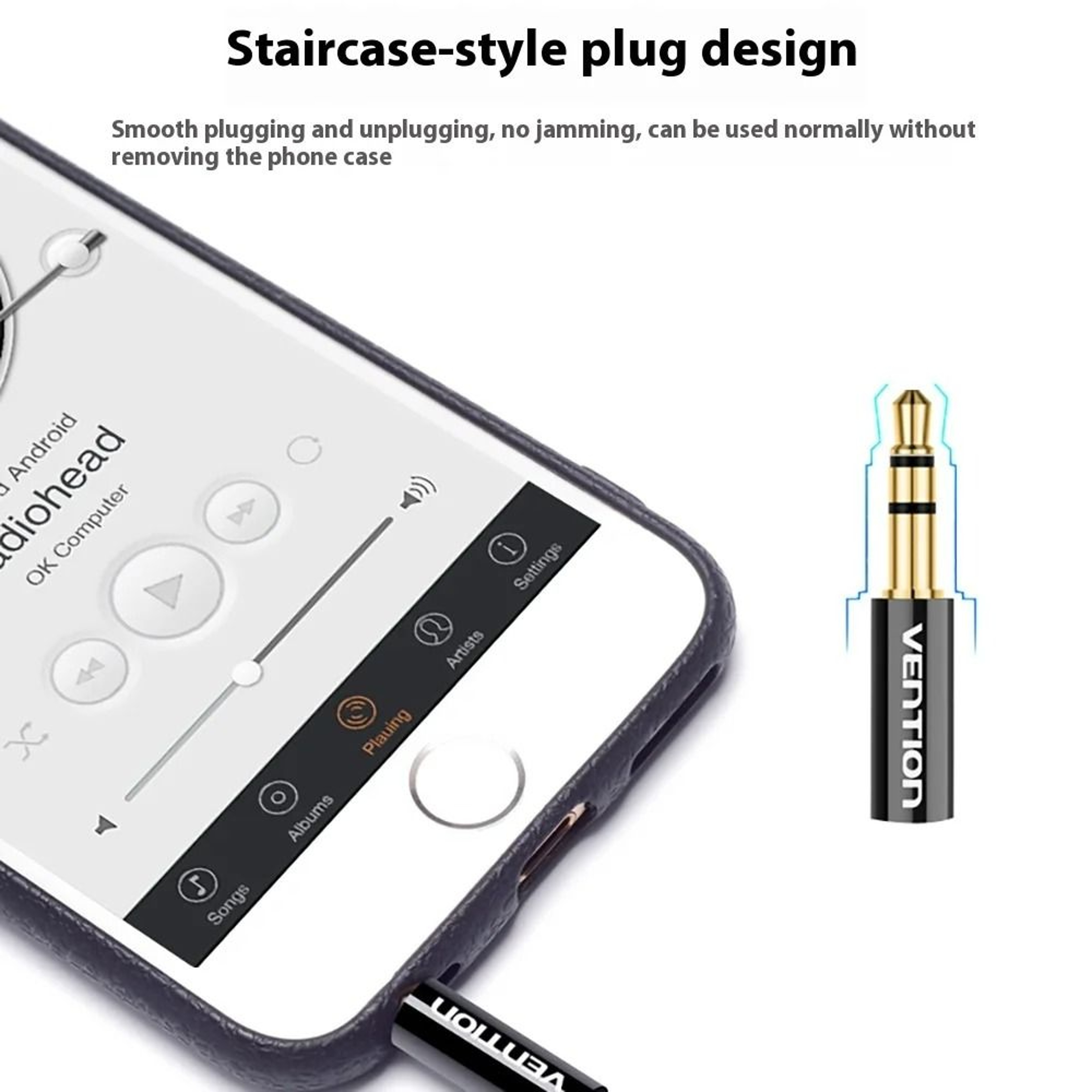 Dual Port 35mm Headphone Audio Splitter 5