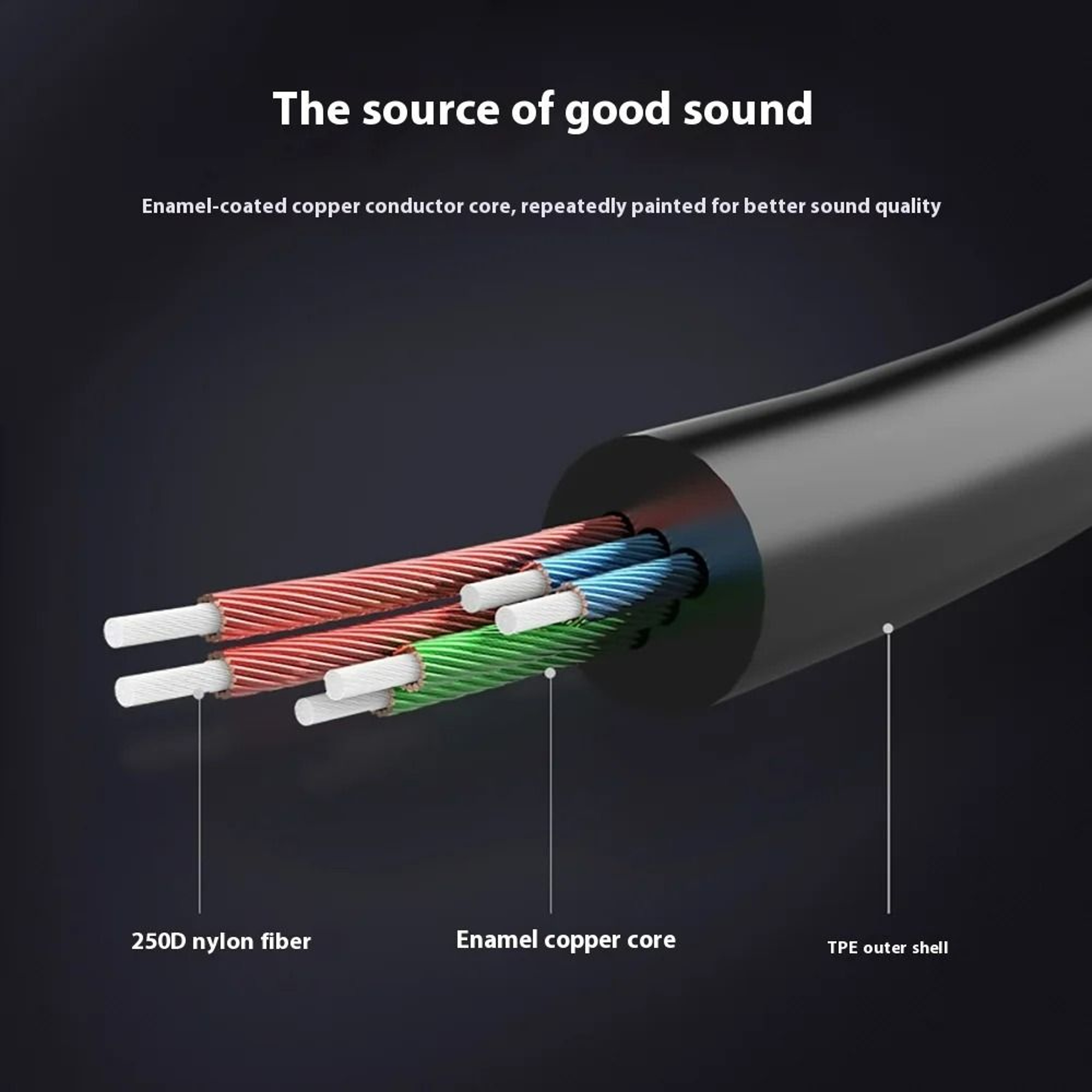 Dual Port 35mm Headphone Audio Splitter 4