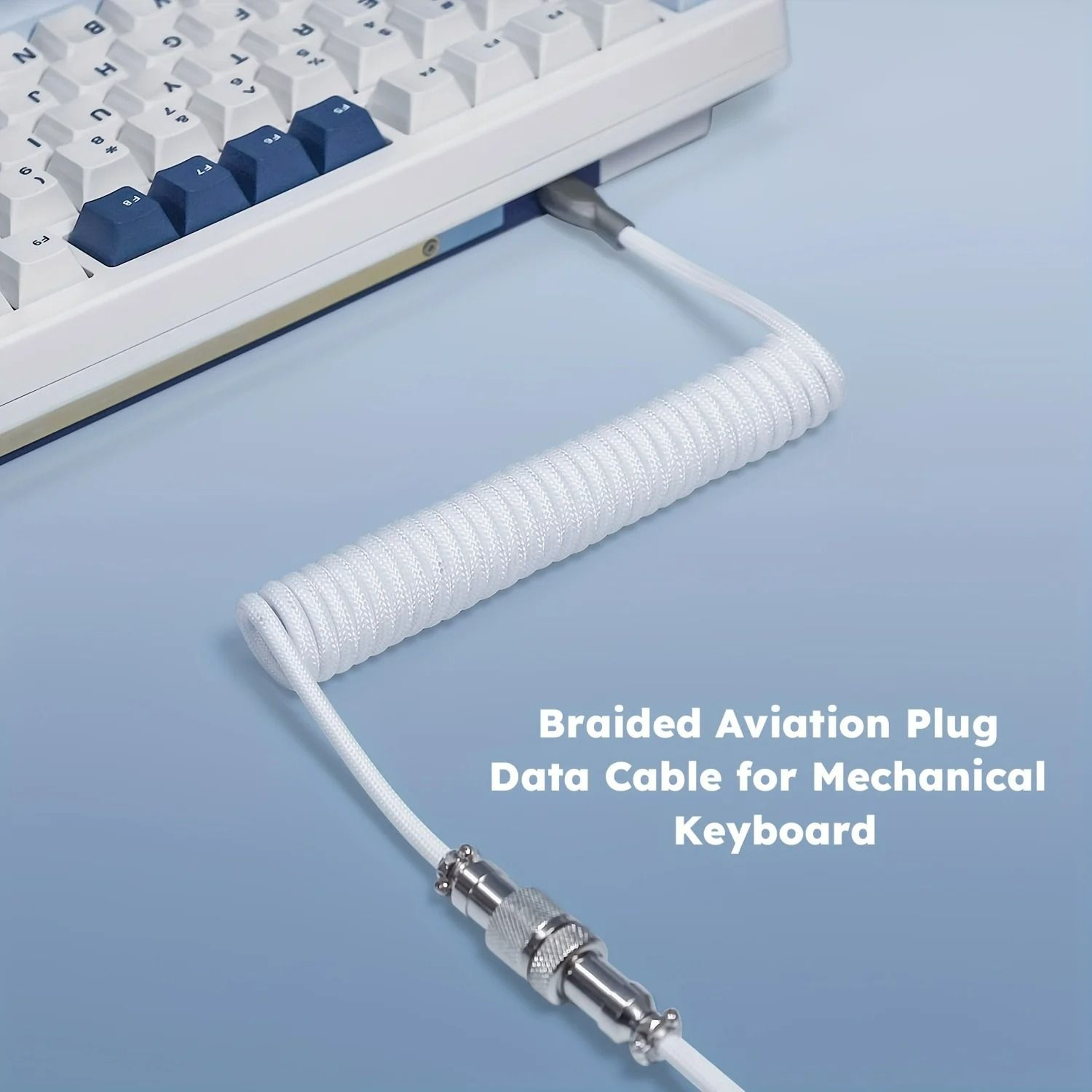 USB Type C Coiled Mechanical Keyboard Cable 0