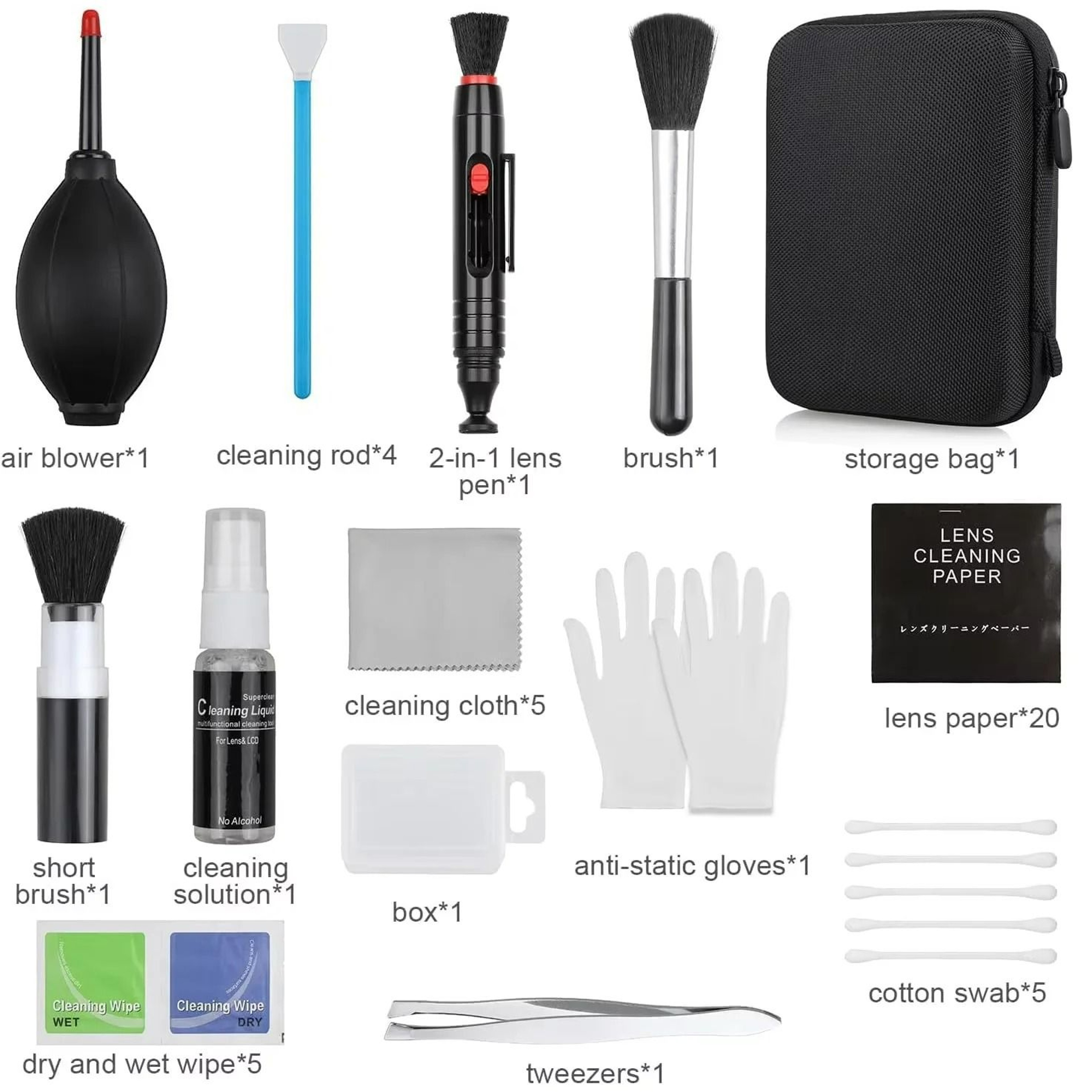 Precision DSLR Lens And Camera Cleaning Tool Set 11