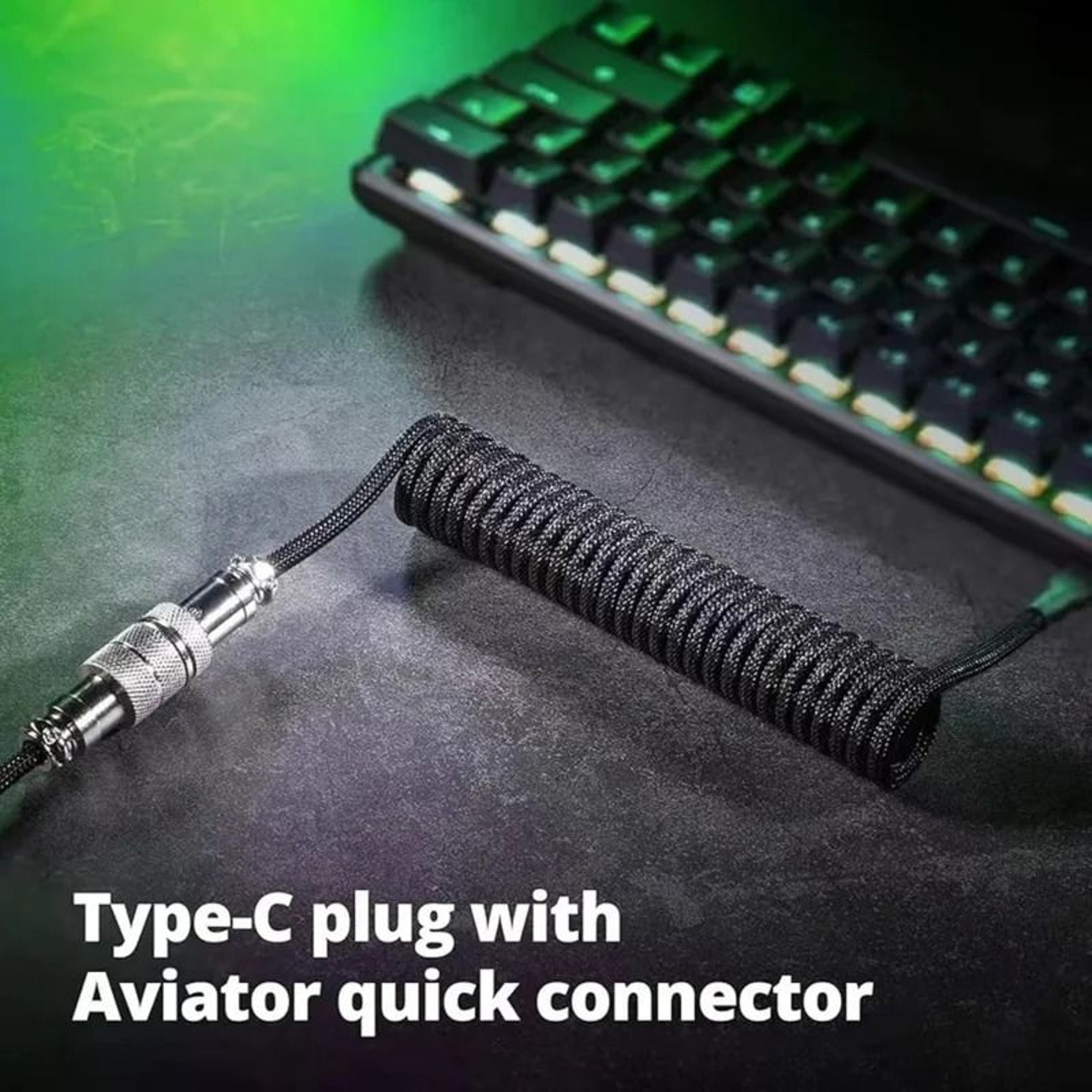 Custom USB C Data Cable For Mechanical Keyboards 4