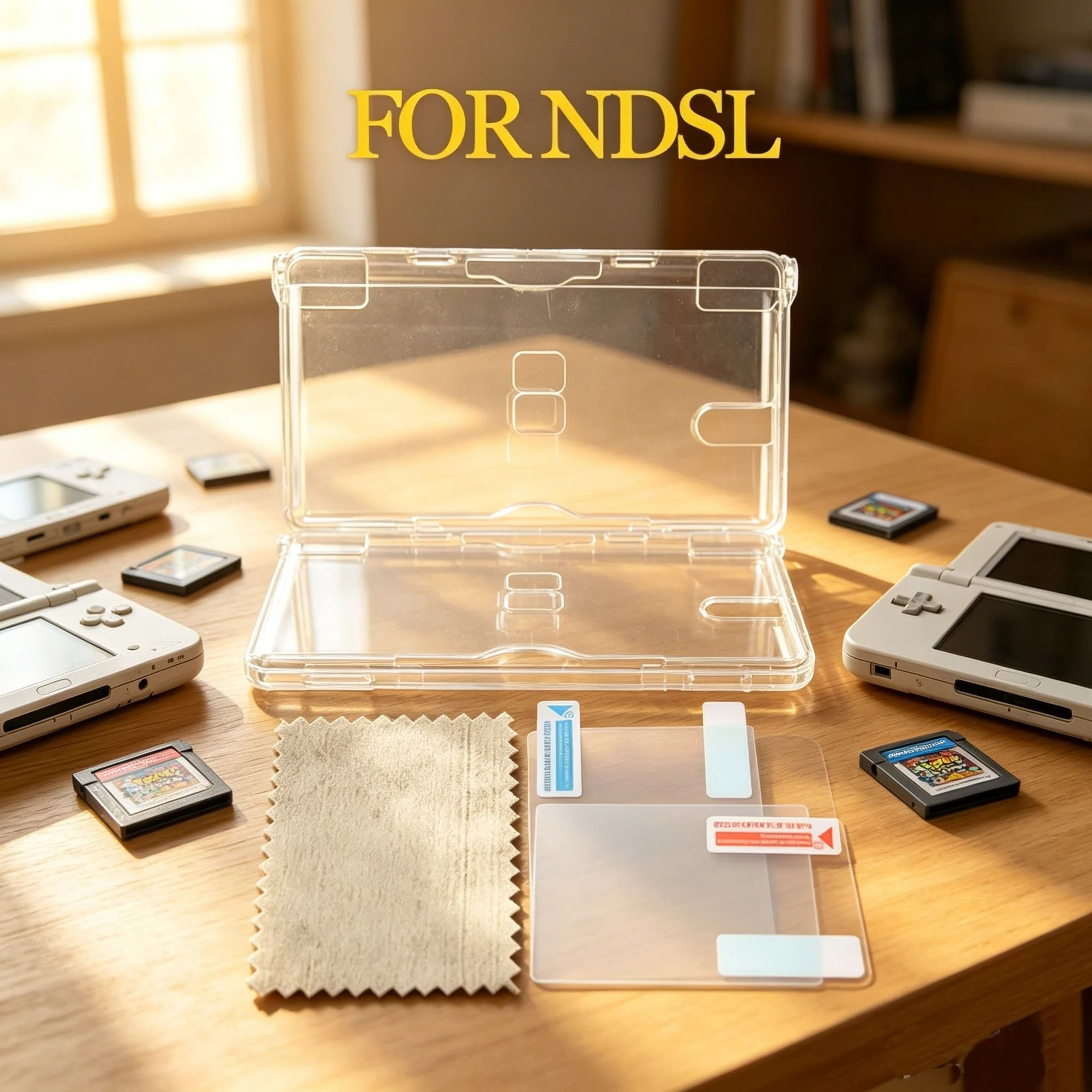 Clear Nintendo DS Lite Case And Screen Protector Set 0