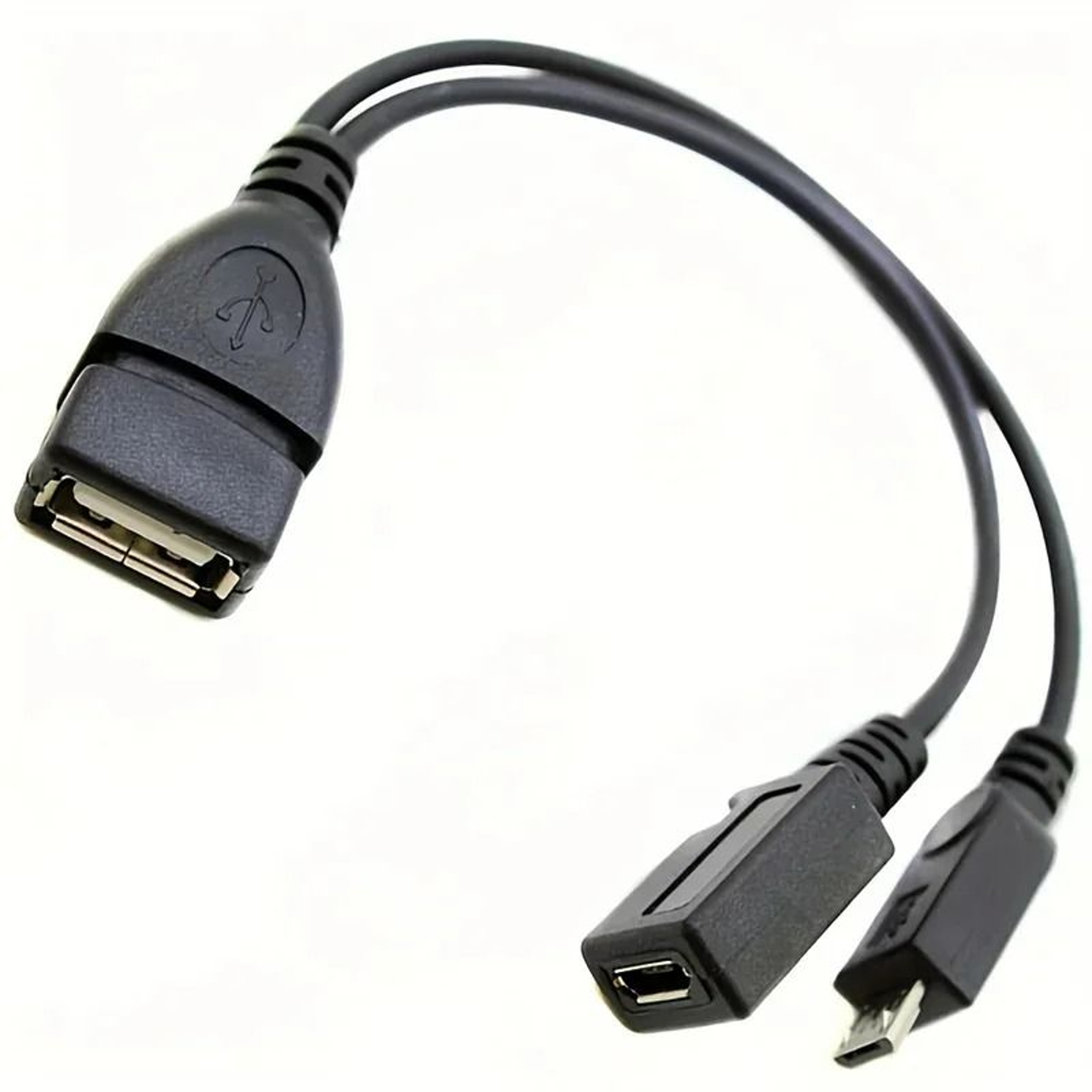 Powered Micro USB OTG Splitter Adapter 1