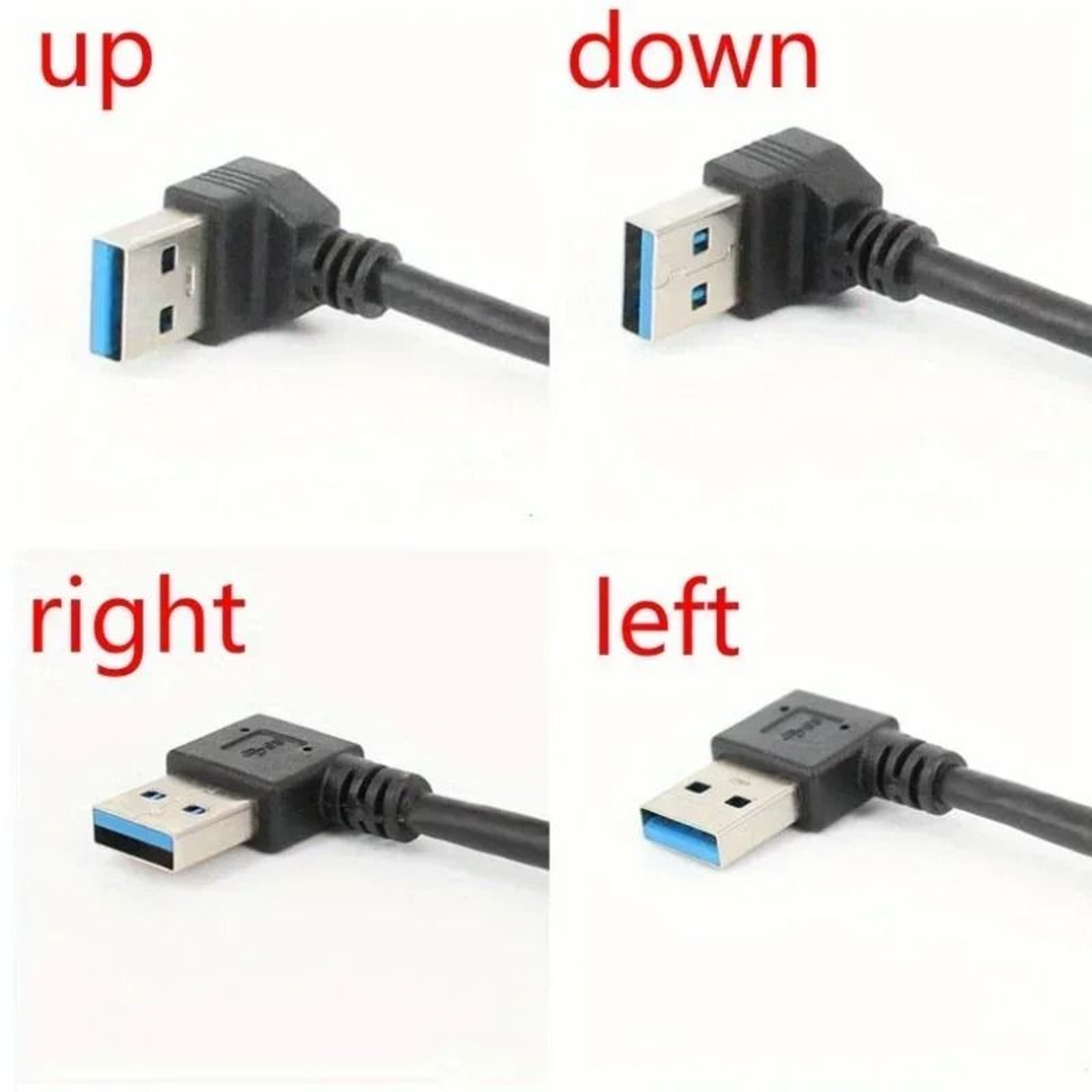 High Speed Right Angle USB 30 Extension Cable 2