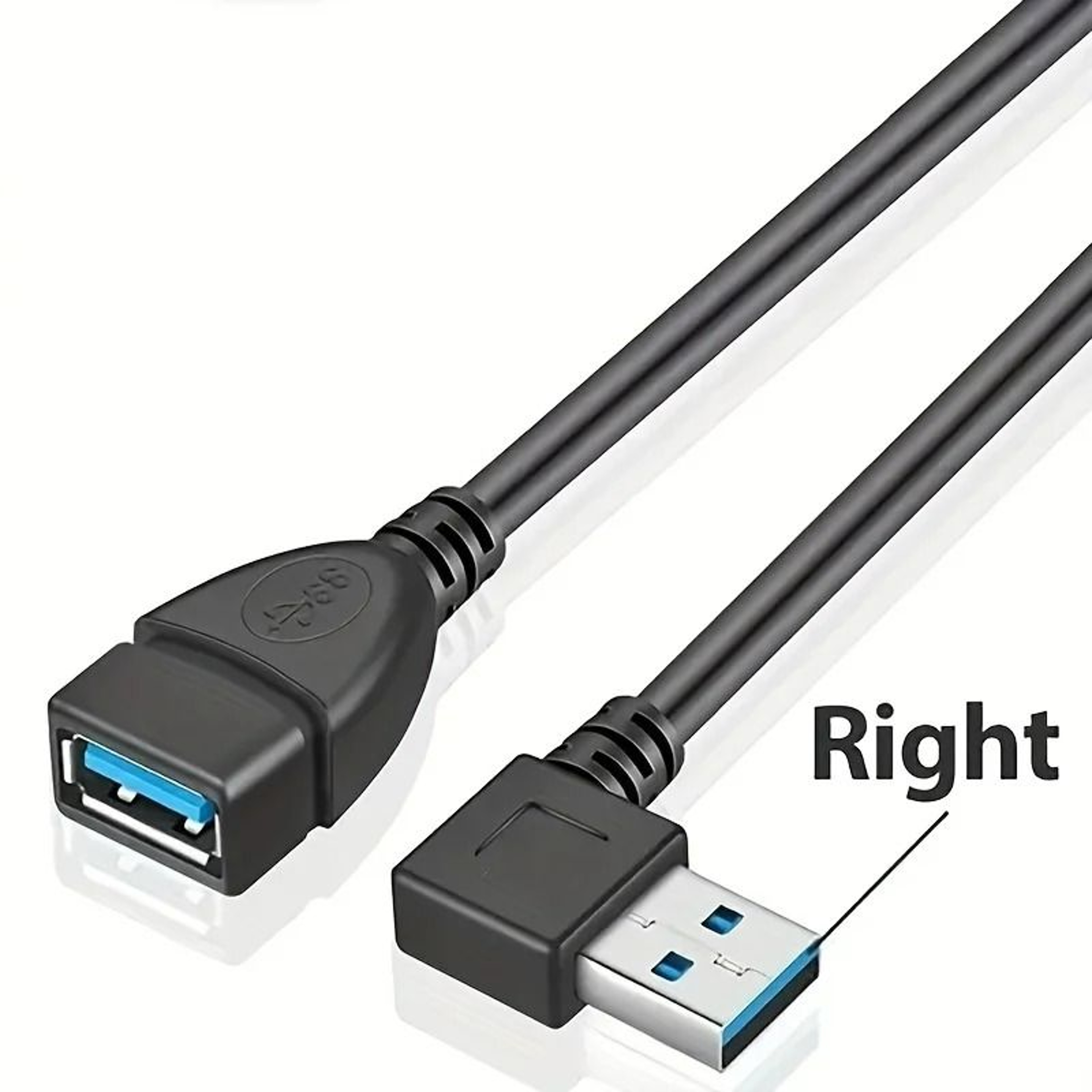 High Speed Right Angle USB 30 Extension Cable 8