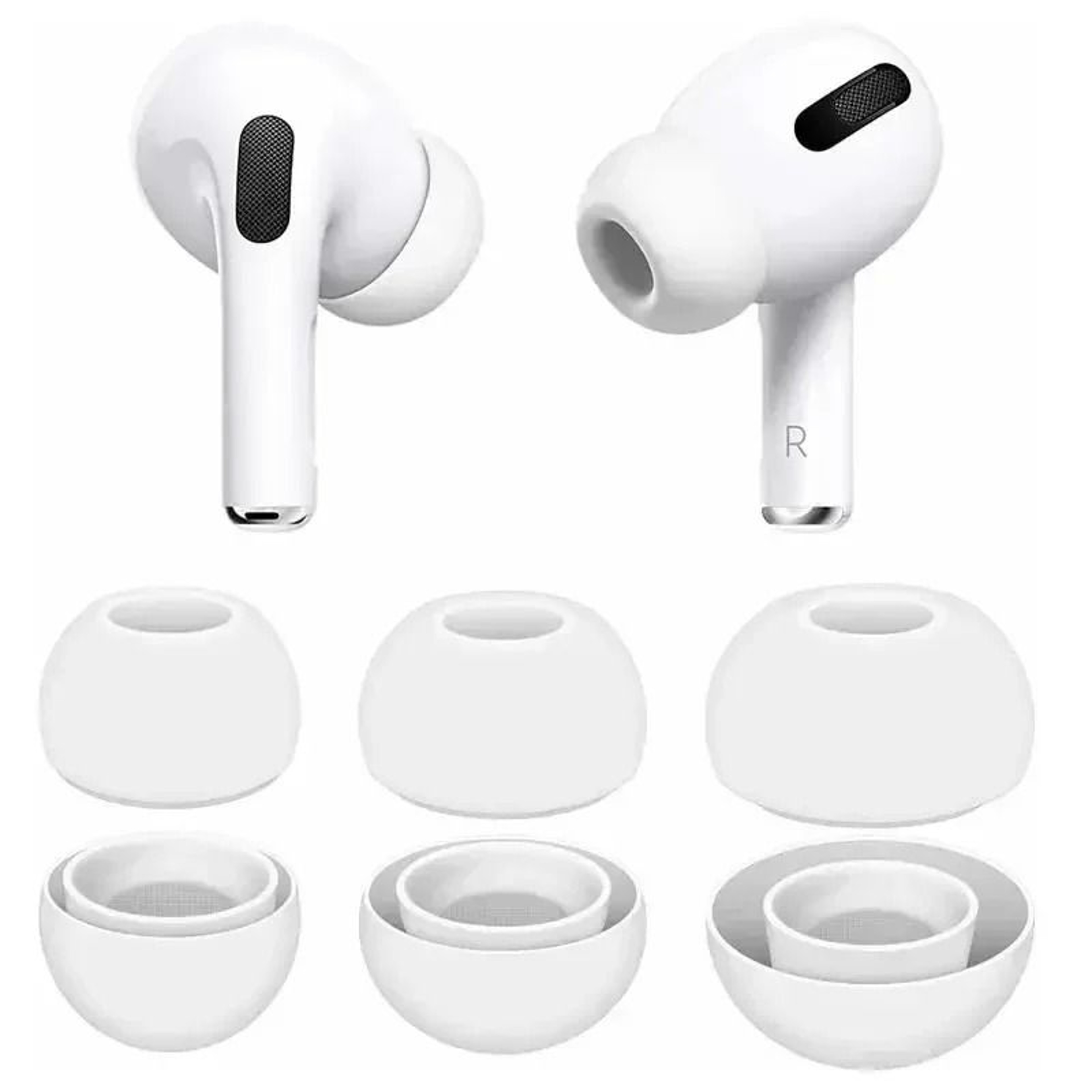 Soft Silicone Replacement Ear Tips For AirPods Pro 1
